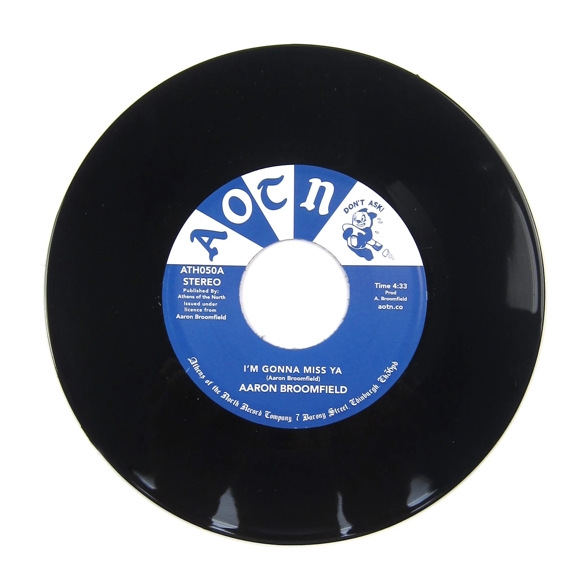 Aaron Broomfield: I'm Gonna Miss Ya / Does Anybody Really Know Vinyl 7"