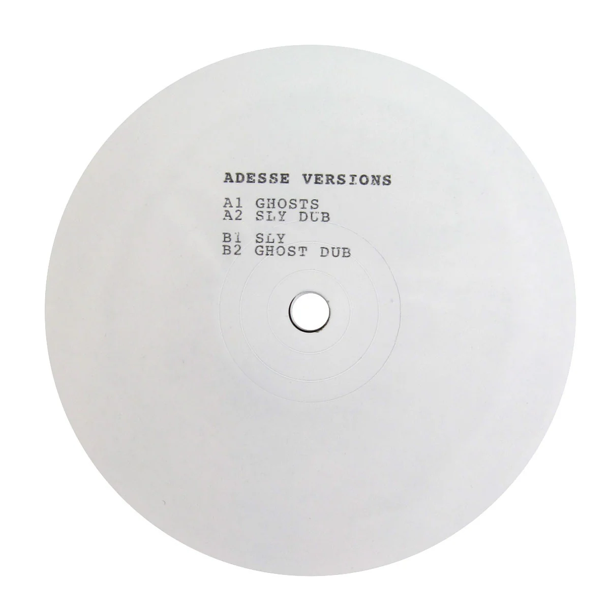 Adesse Versions: Ghost Dub E.P. Vinyl 12"
