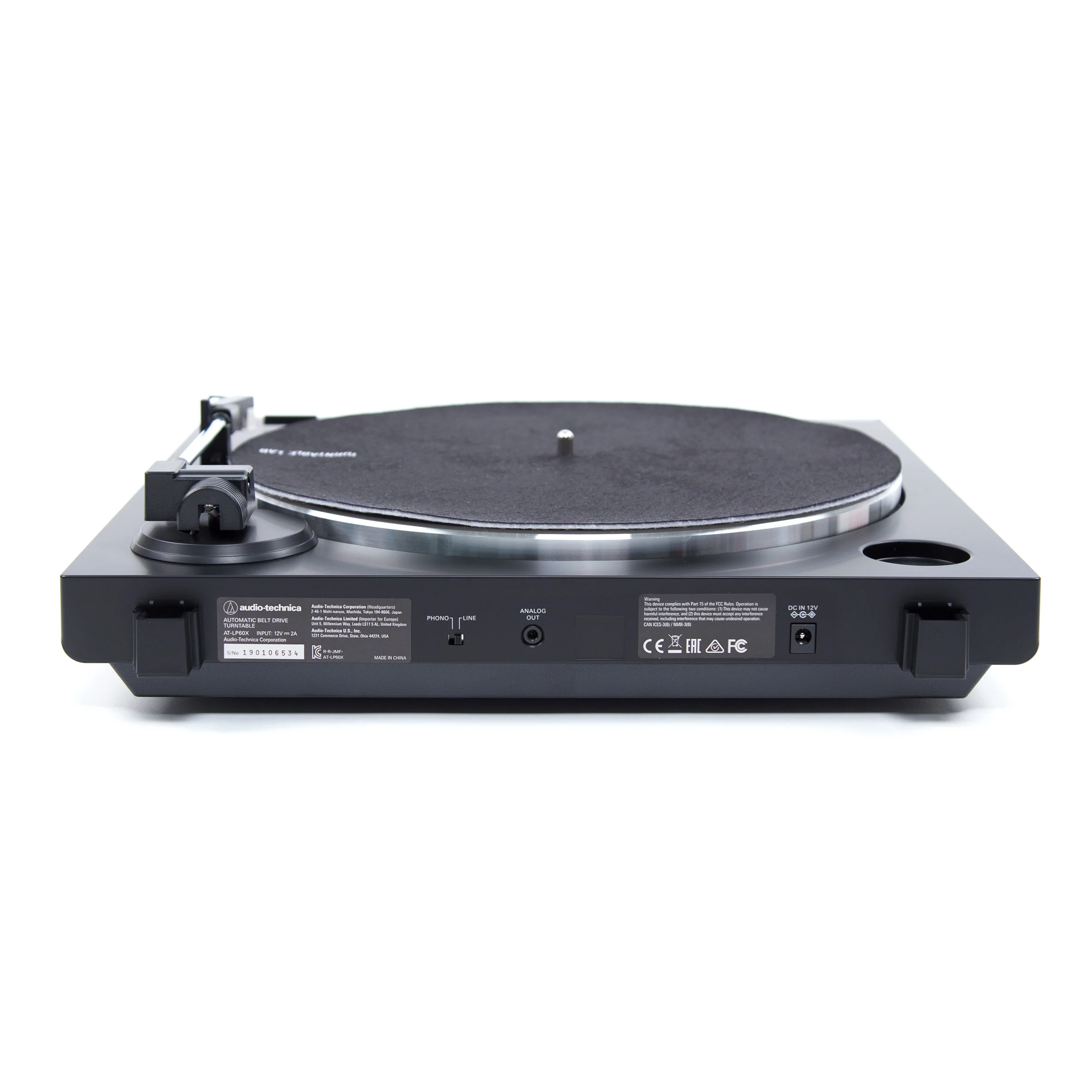 Audio-Technica: AT-LP60X-BK Automatic Turntable - Black - Image 3