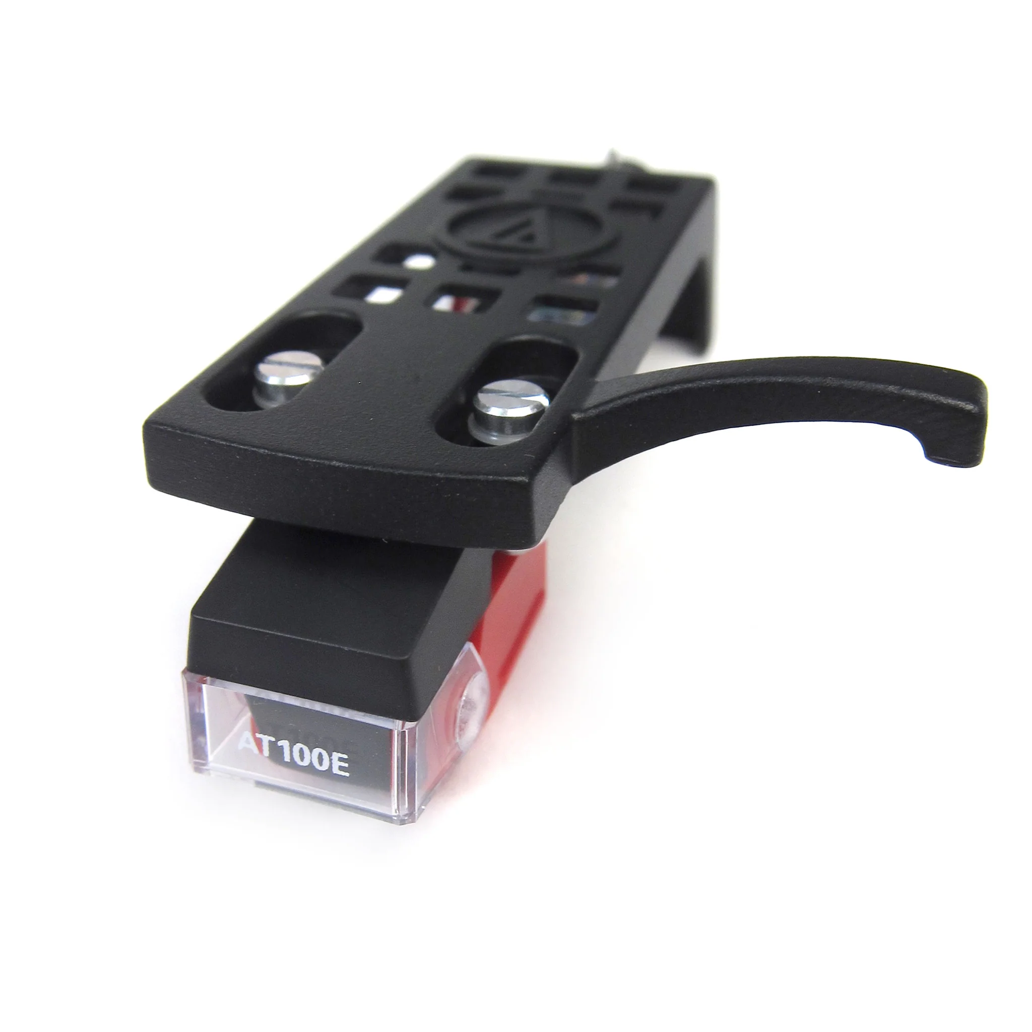 Audio-Technica: AT100E Cartridge Mounted on AT-HS10BK Headshell