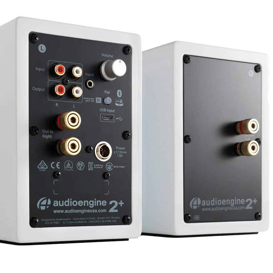 Audioengine: A2+ Wireless Powered Speakers w/ Bluetooth - White - Image 2