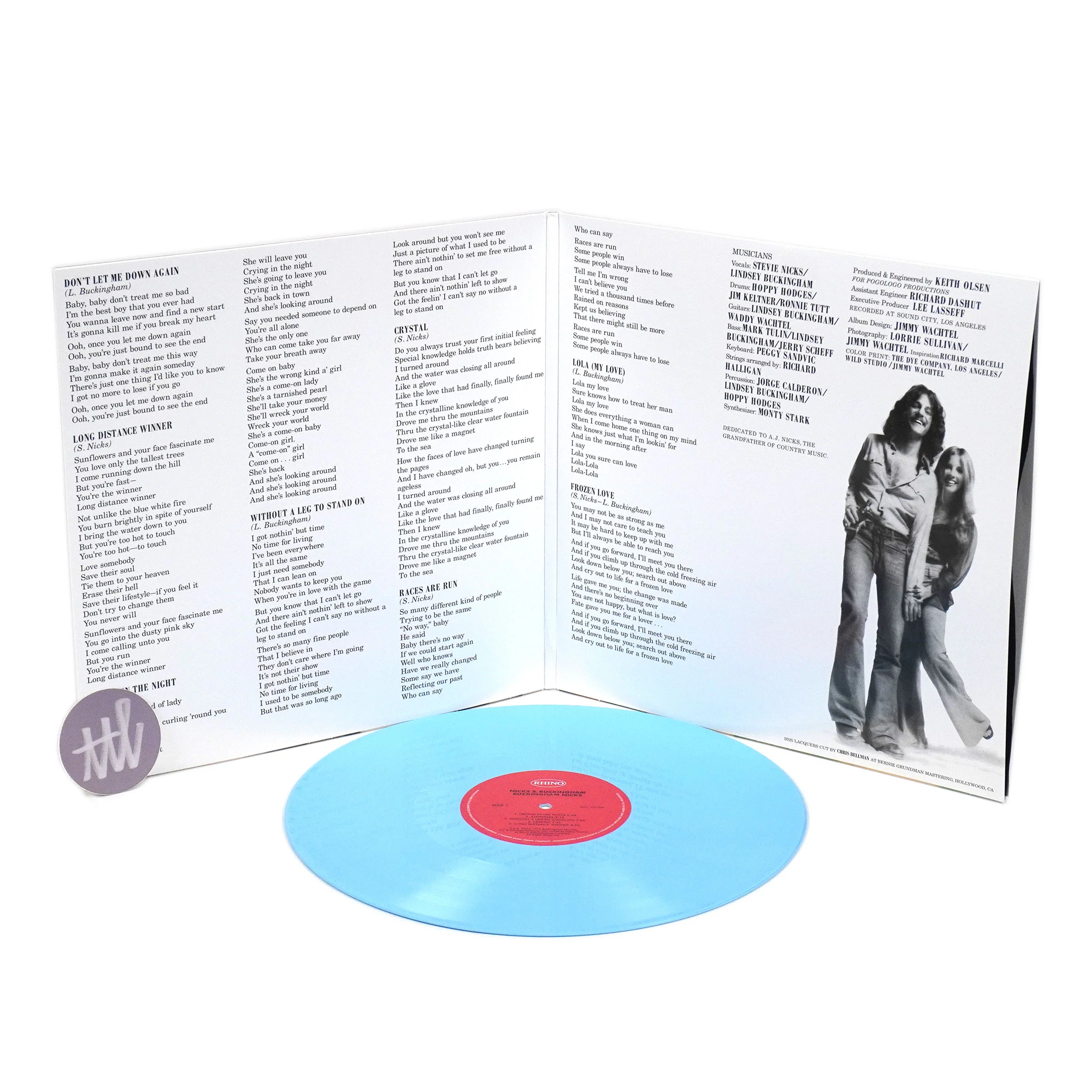 Buckingham Nicks: Buckingham Nicks (Blue Colored Vinyl) Vinyl LP - Image 2