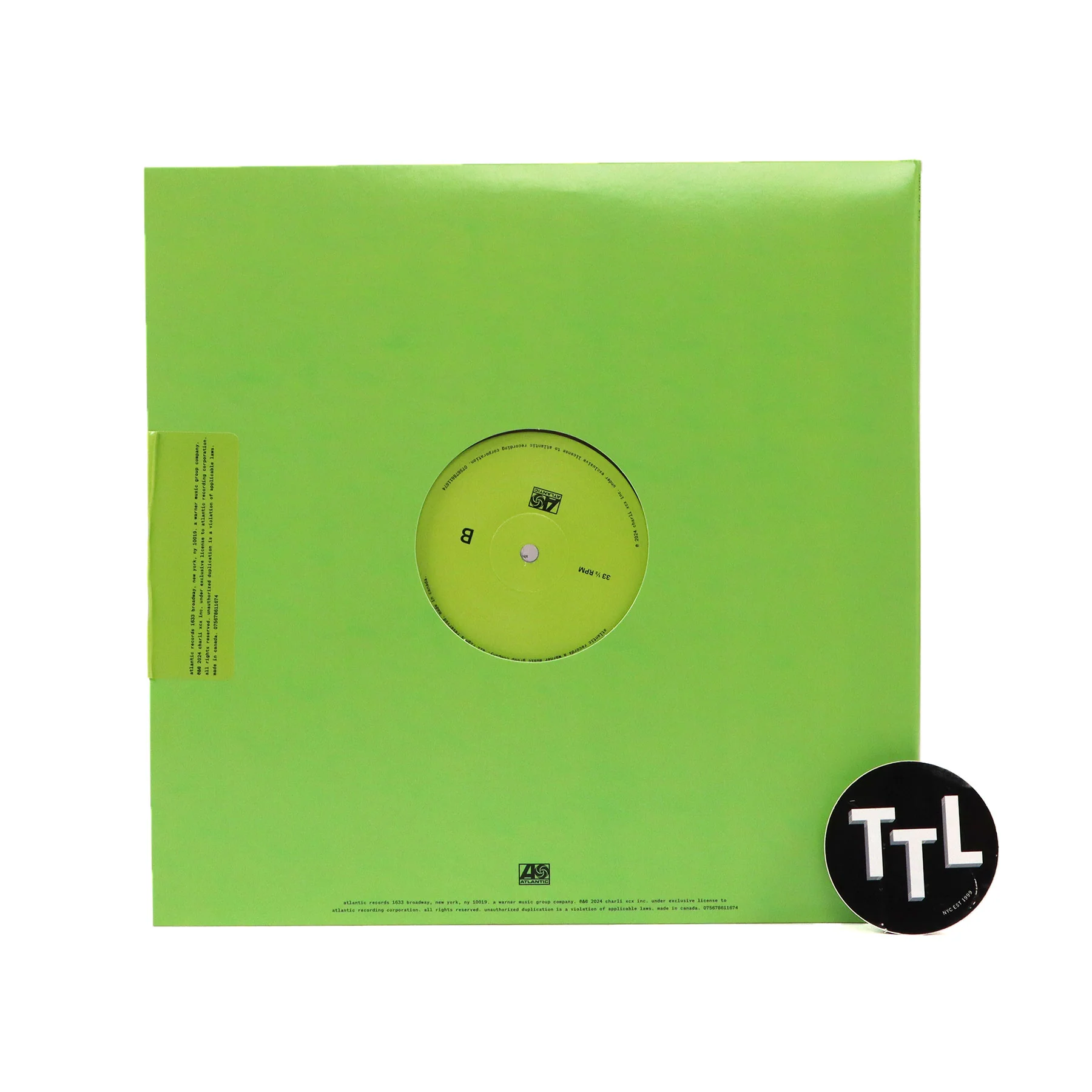 Charli XCX: Brat (Black Ice Colored Vinyl) Vinyl LP - Image 4