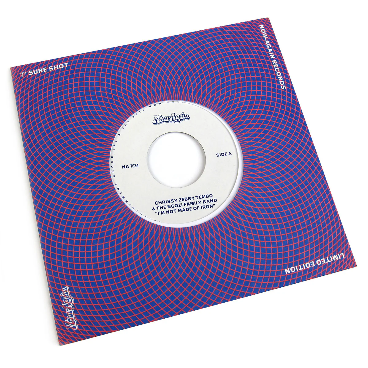 Chrissy Zebby Tembo & The Ngozi Family: I'm Not Made Of Iron / Fisherman (Sure Shot Series) Vinyl 7"