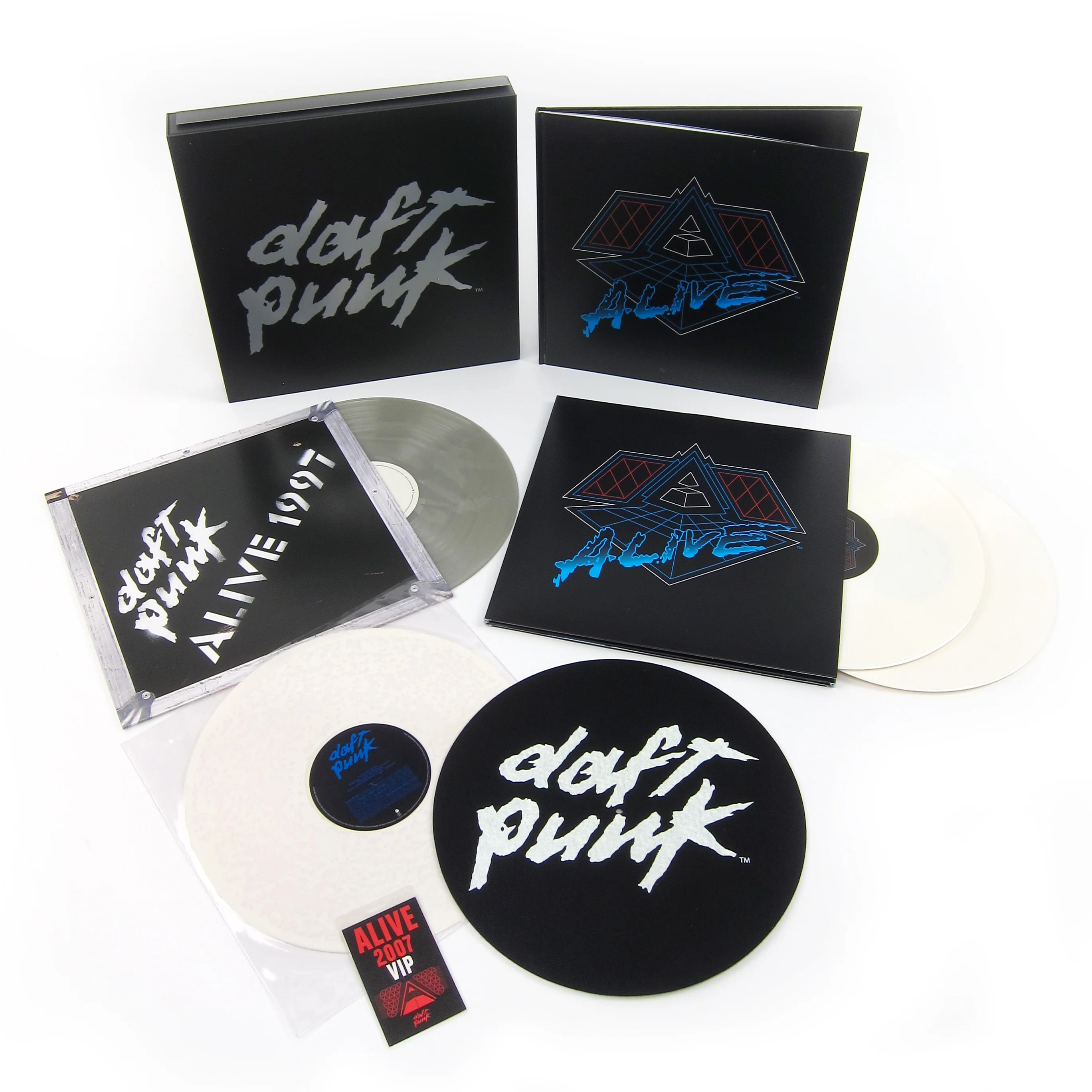 Daft Punk: Alive 1997 + Alive 2007 (180g, Colored Vinyl) 4LP Vinyl Boxset