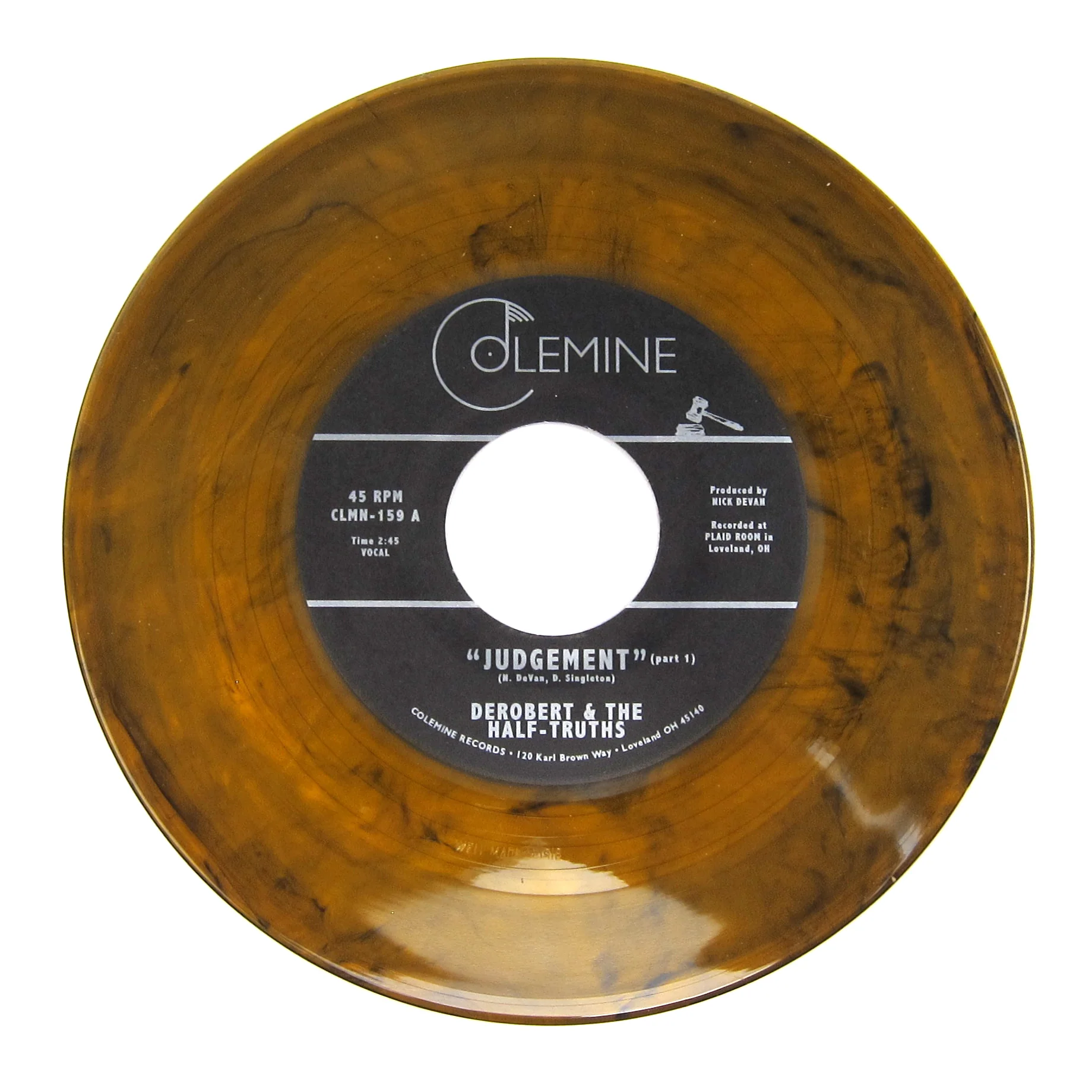 DeRobert & The Half-Truths: Judgement (Colored Vinyl) Vinyl 7"