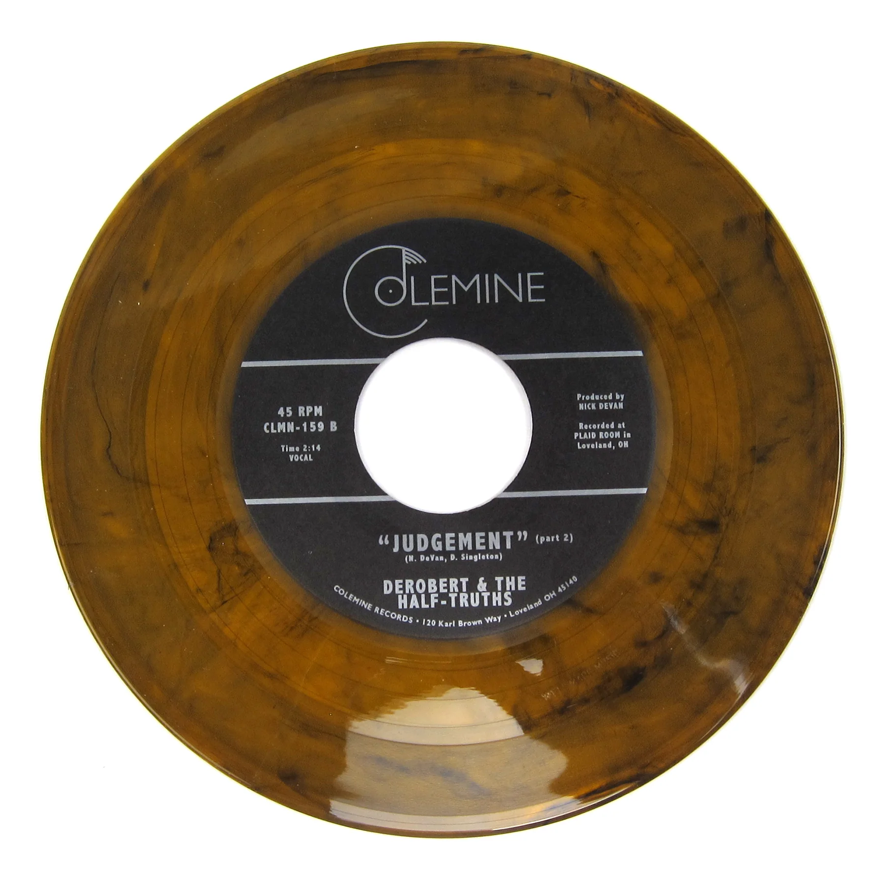DeRobert & The Half-Truths: Judgement (Colored Vinyl) Vinyl 7" - Image 2