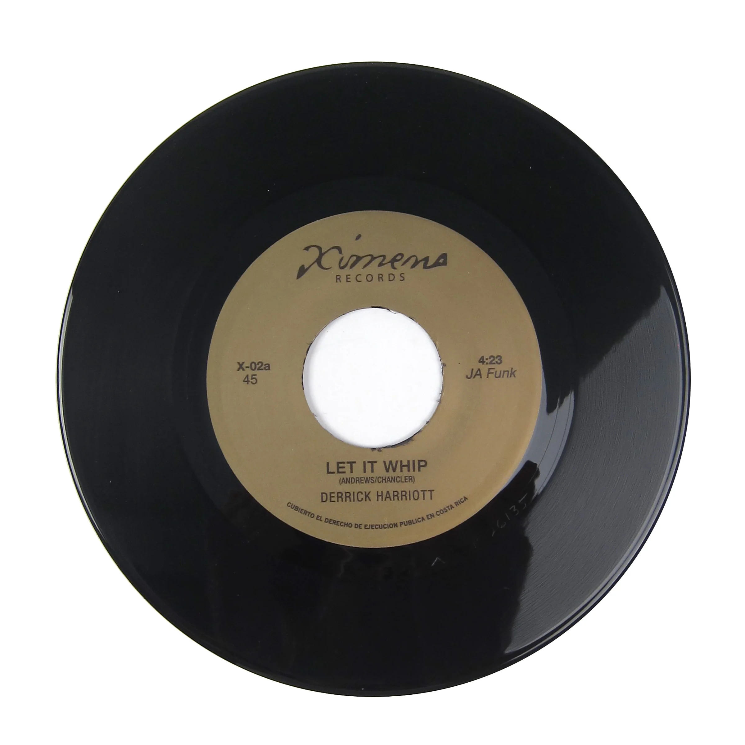 Derrick Harriott / Christine Lewin: Let It Whip / Juicy Fruit (Ximeno Records) Vinyl 7"