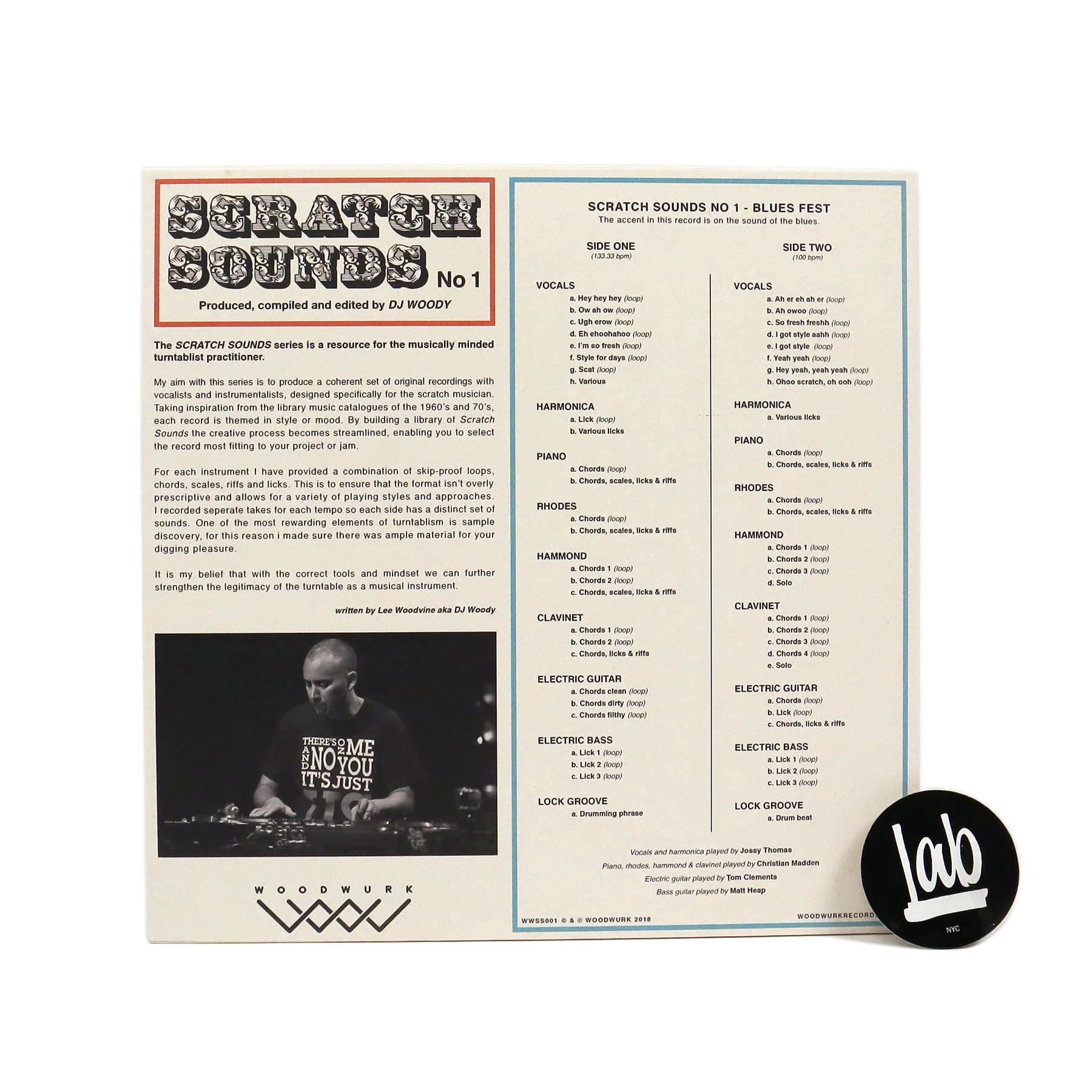DJ Woody: Scratch Sounds No.1 Vinyl 12" - Image 2