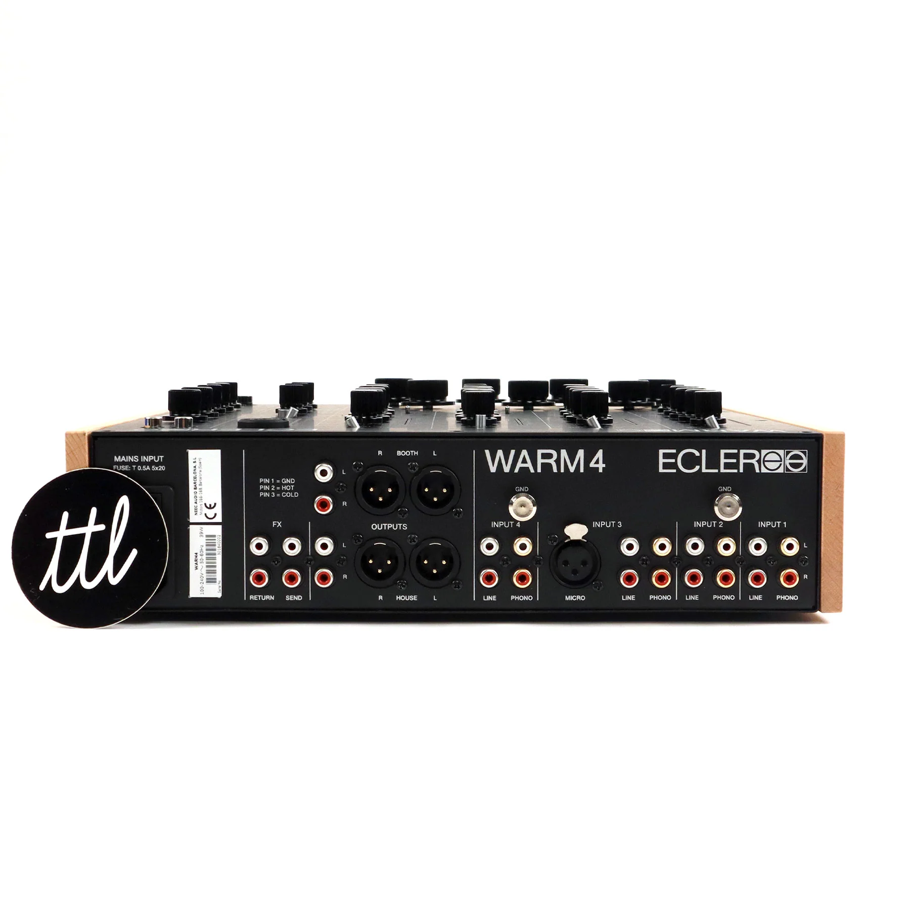 Ecler: WARM4 Four-Channel Analogue Rotary Mixer - Image 4