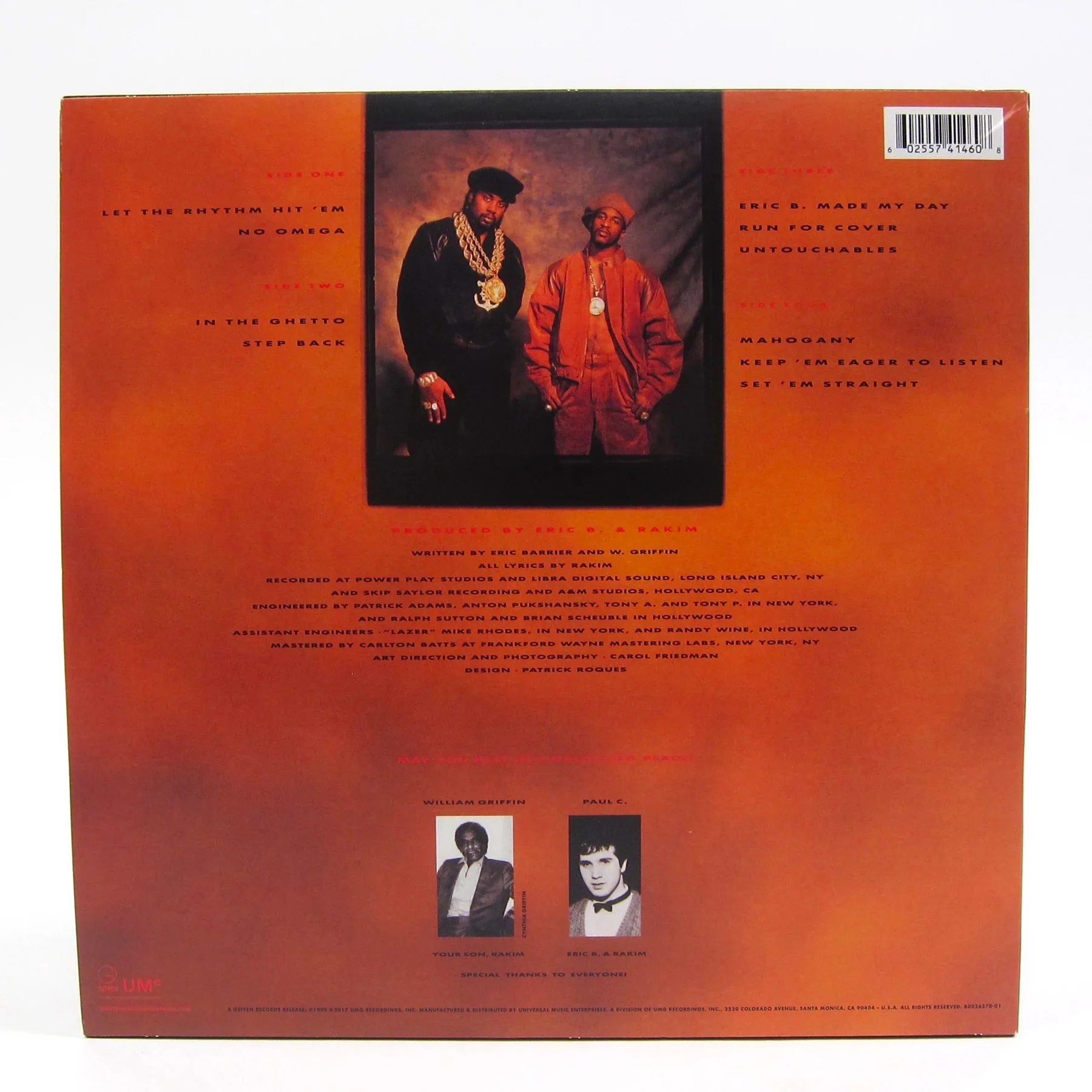 Eric B & Rakim: Let The Rhythm Hit 'Em (Colored Vinyl) Vinyl 2LP - Image 3