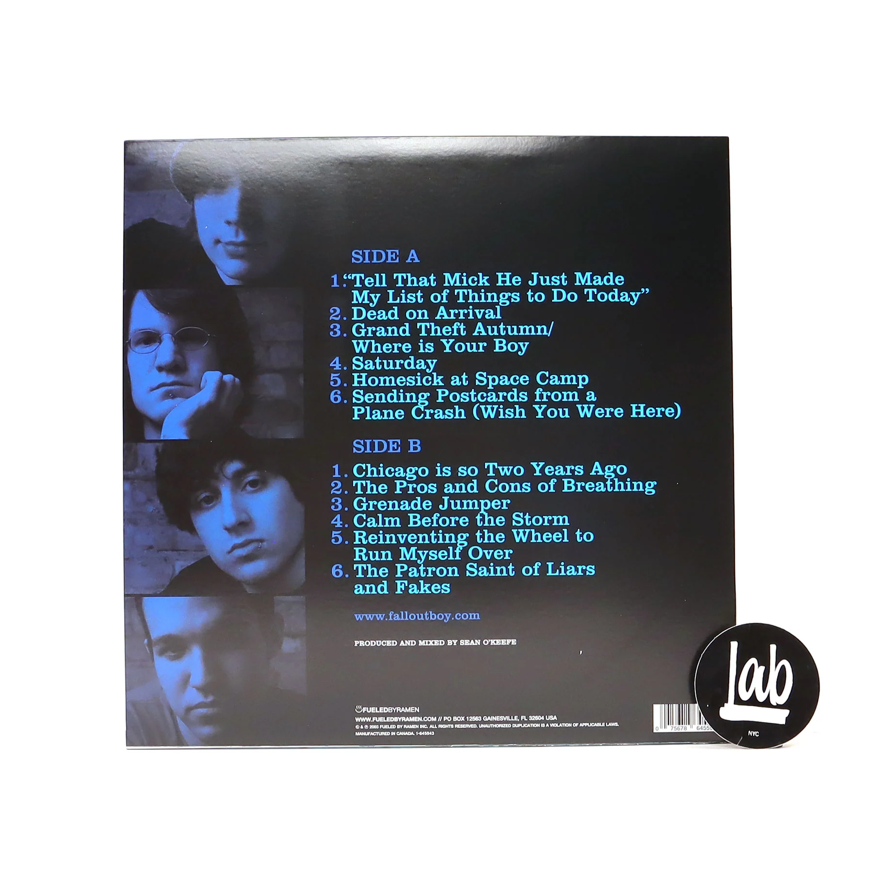 Fall Out Boy: Take This To Your Grave (Colored Vinyl) Vinyl LP - Image 3