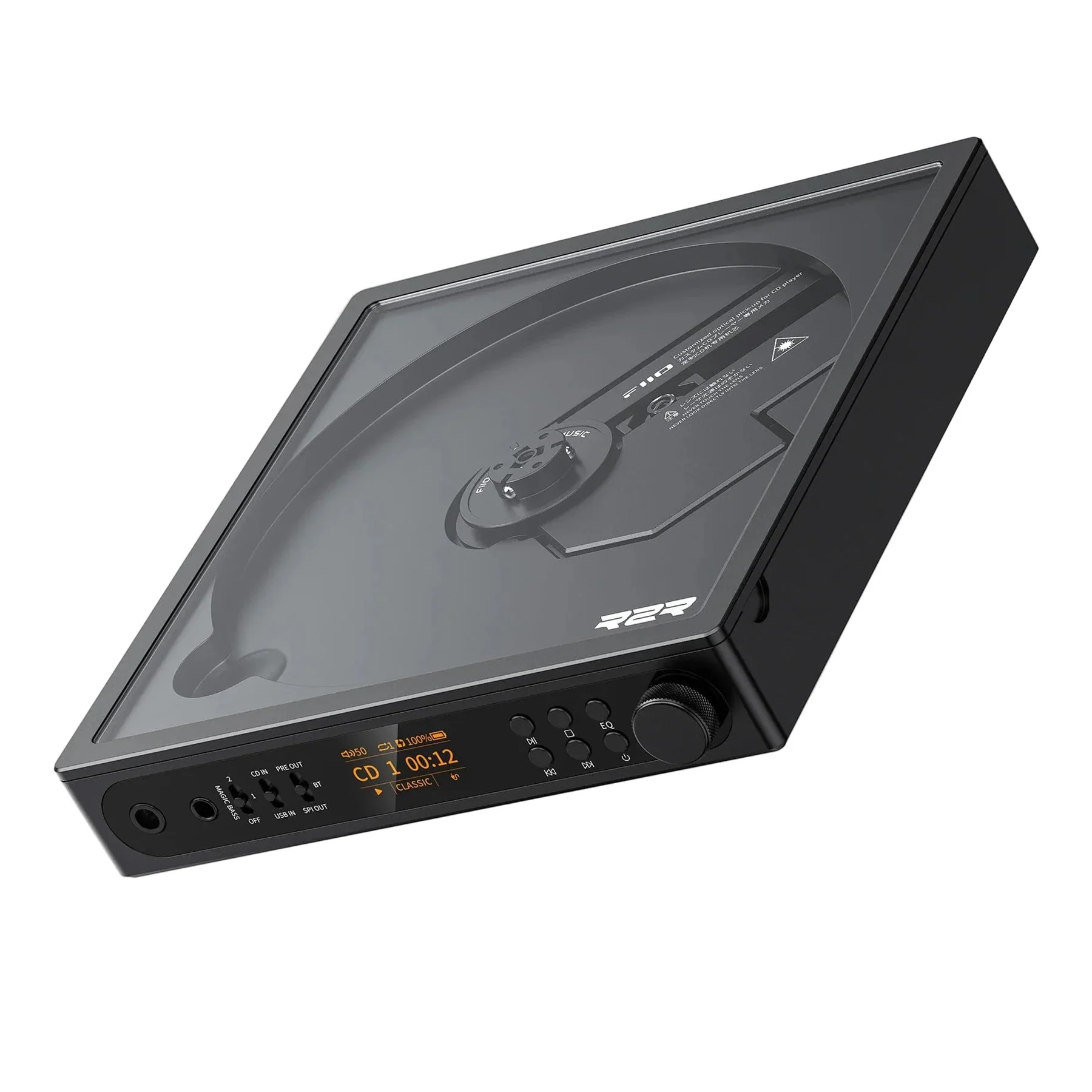 FiiO: DM15 R2R Hi-Fi Portable CD Player w/ Bluetooth