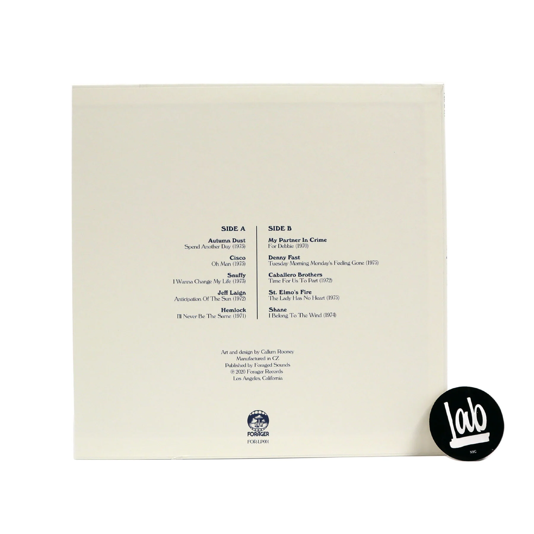 Forager Records: Belong To The Wind Vinyl LP - Image 2