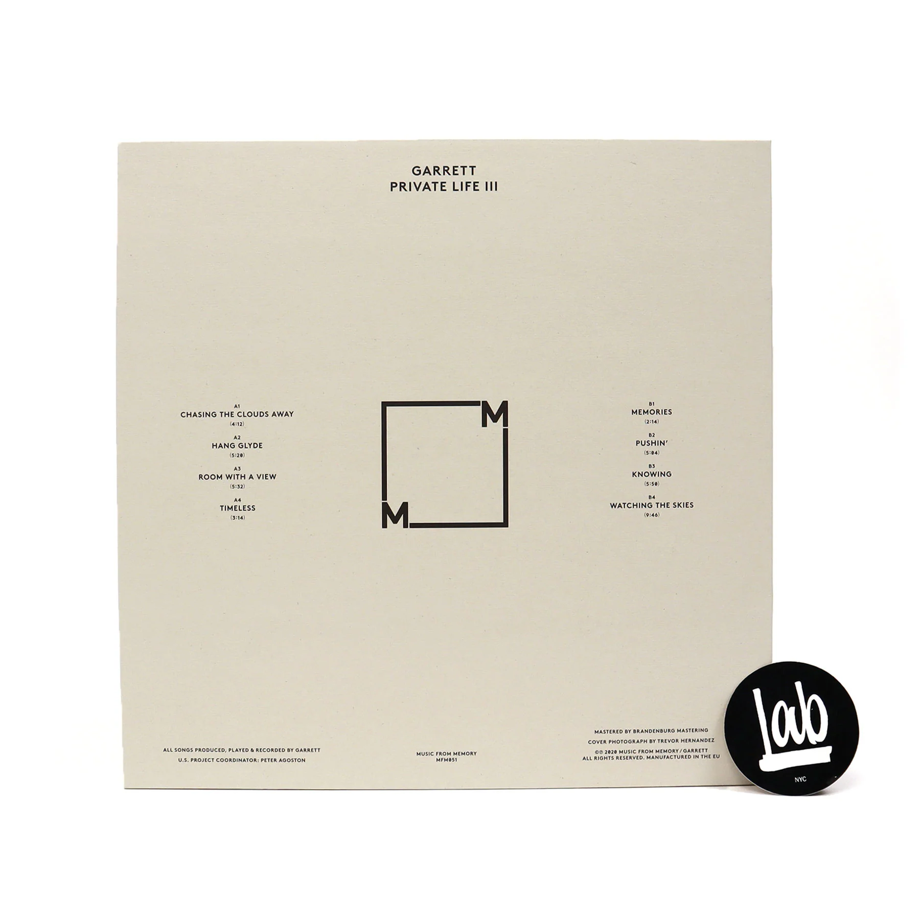 Garrett: Private Life III Vinyl LP - Image 2