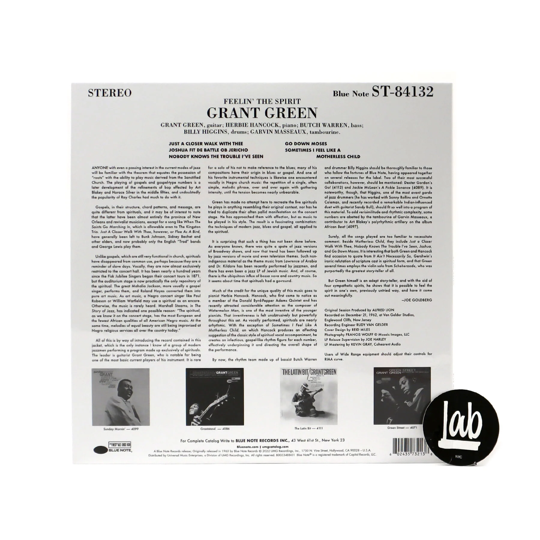 Grant Green: Feelin' The Spirit (Tone Poet 180g) Vinyl LP - Image 3