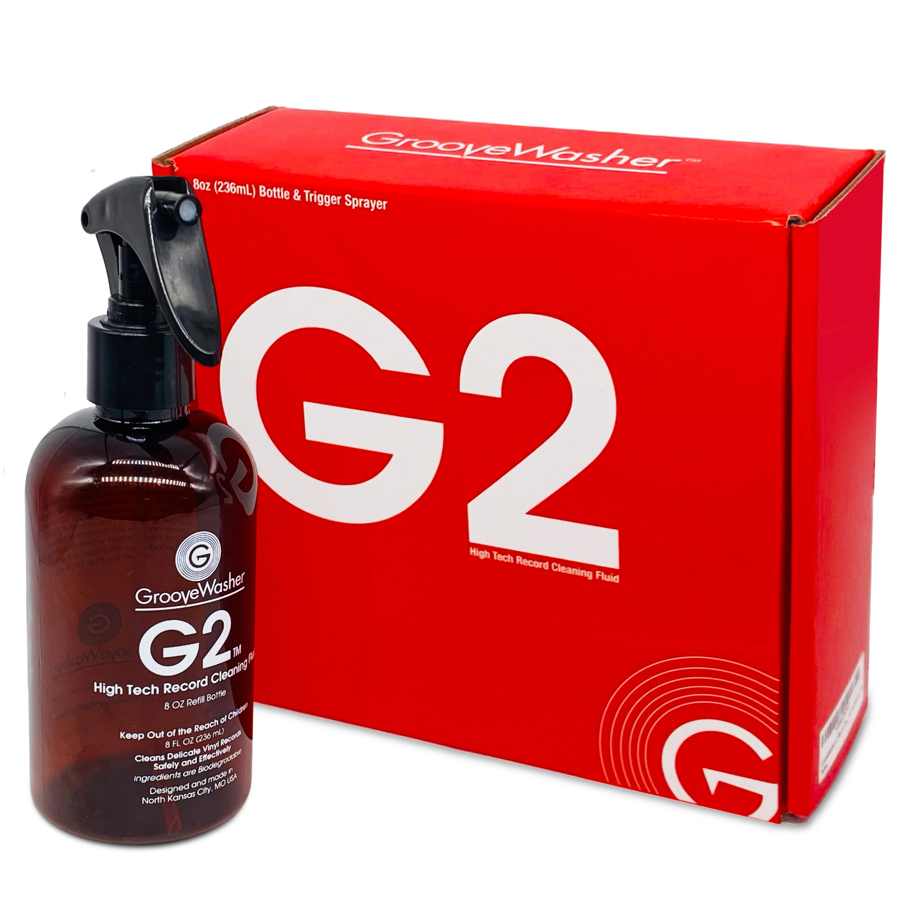 GrooveWasher: G2 Vinyl Record Cleaning Fluid - 8oz Spray Bottle - Image 4