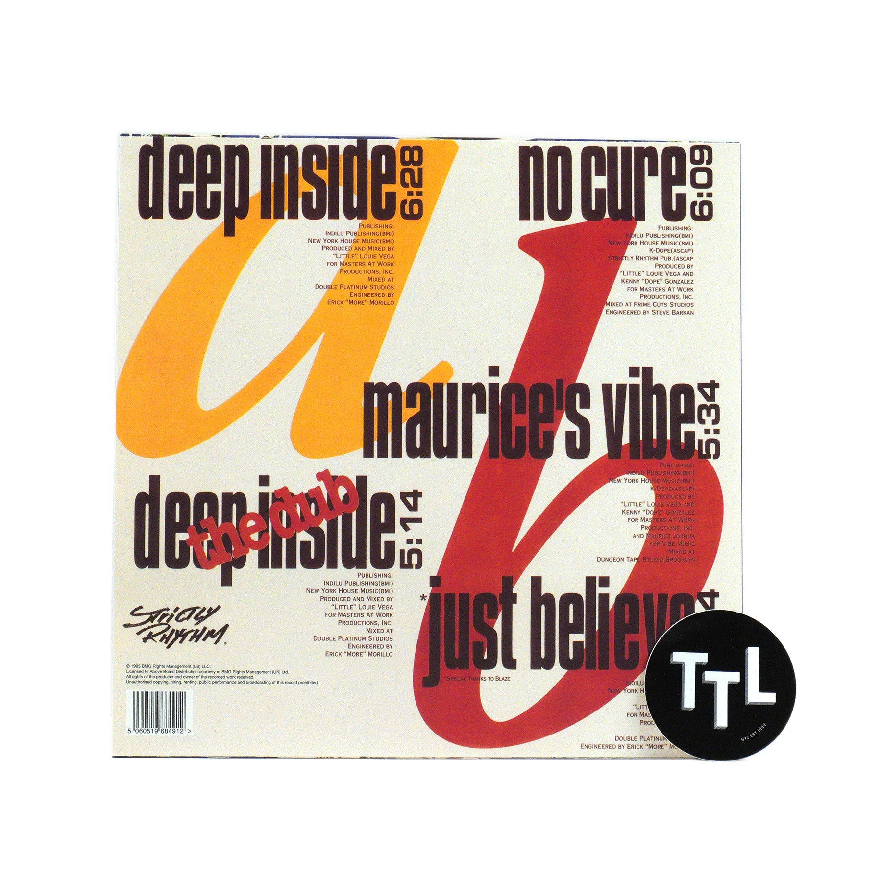Hardrive: Deep Inside (Kenny Dope & Louie Vega) Vinyl 12" - Image 2