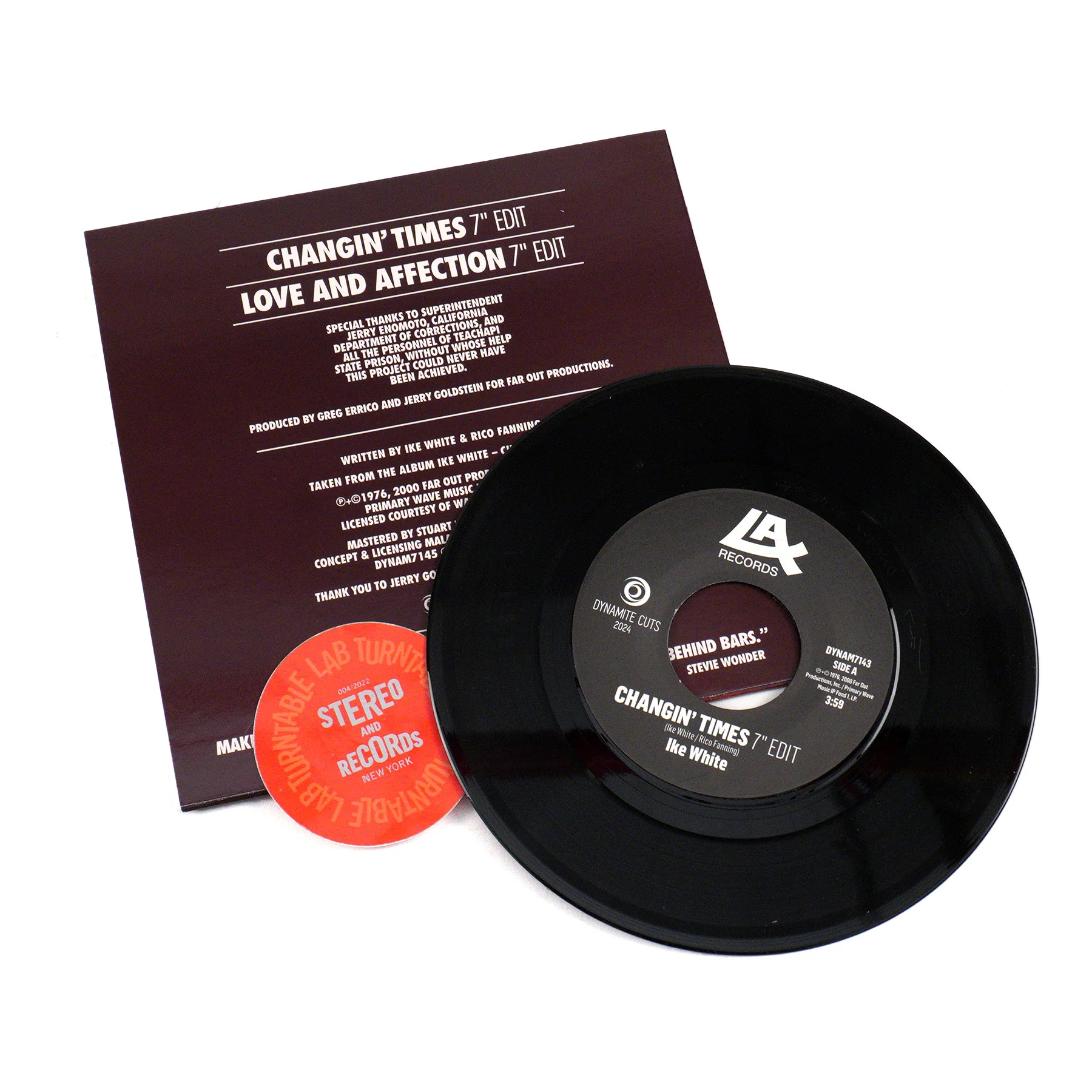 Ike White: Changin' Times / Love And Affection Vinyl 7" - Image 2