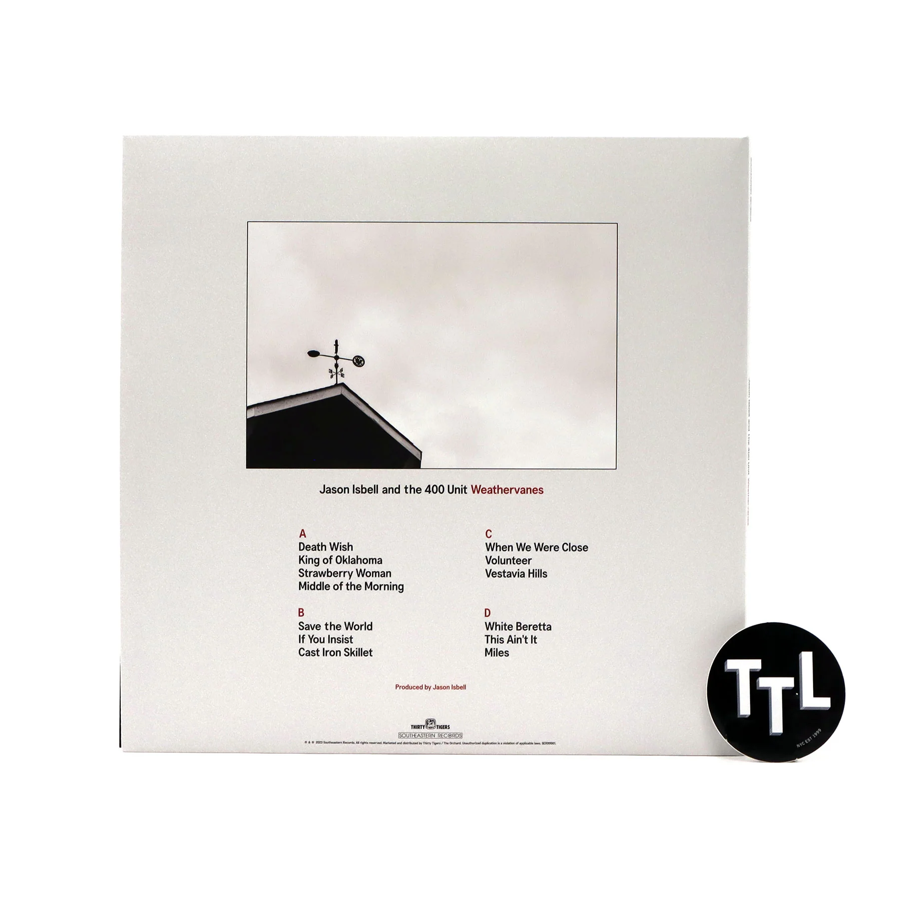 Jason Isbell & The 400 Unit: Weathervanes (Indie Exclusive Colored Vinyl) Vinyl 2LP - Image 3