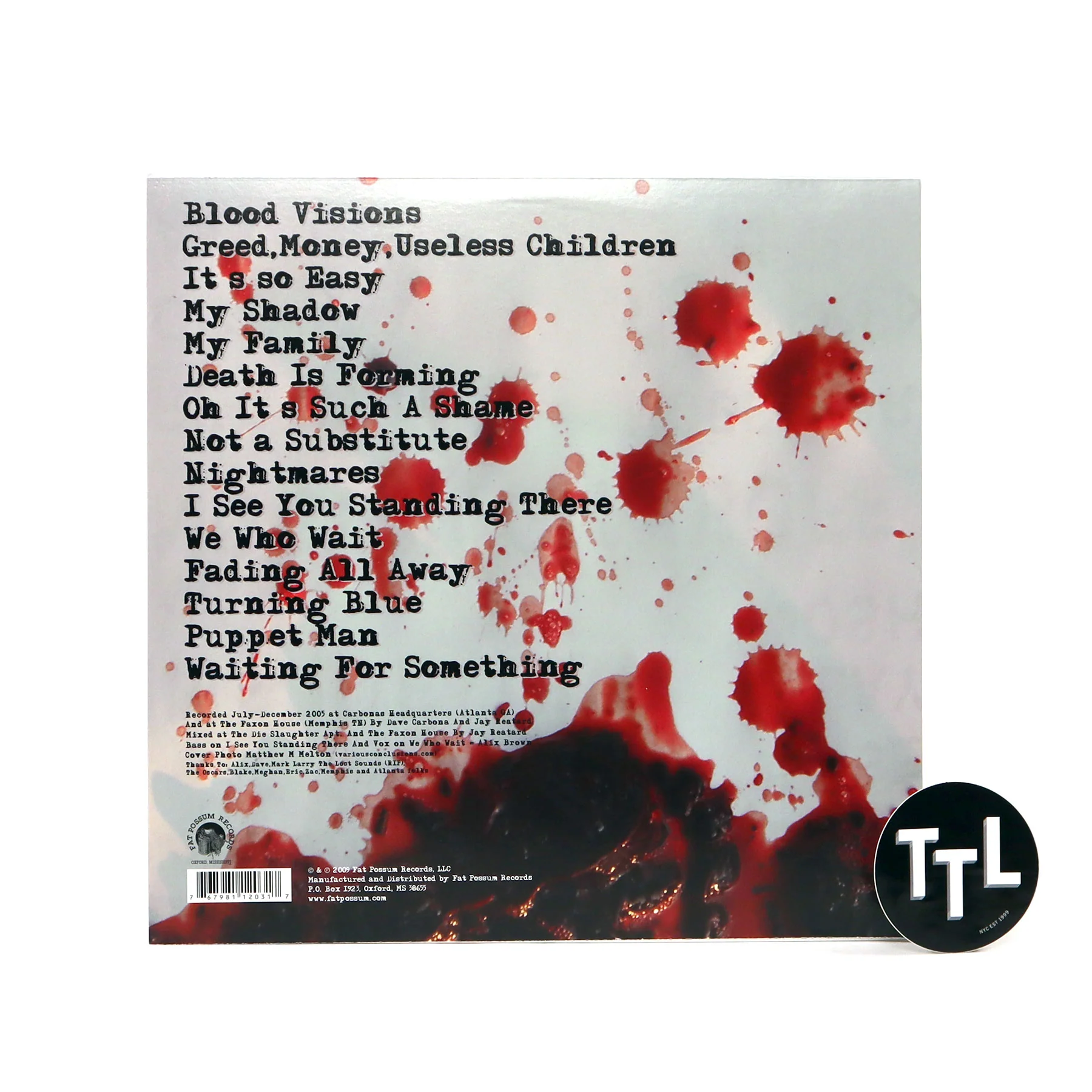 Jay Reatard: Blood Visions Vinyl LP - Image 2