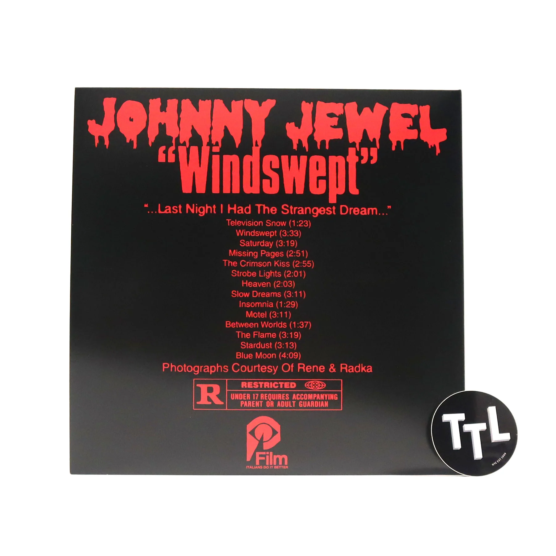 Johnny Jewel: Windswept (Red Colored Vinyl) Vinyl LP - Image 3