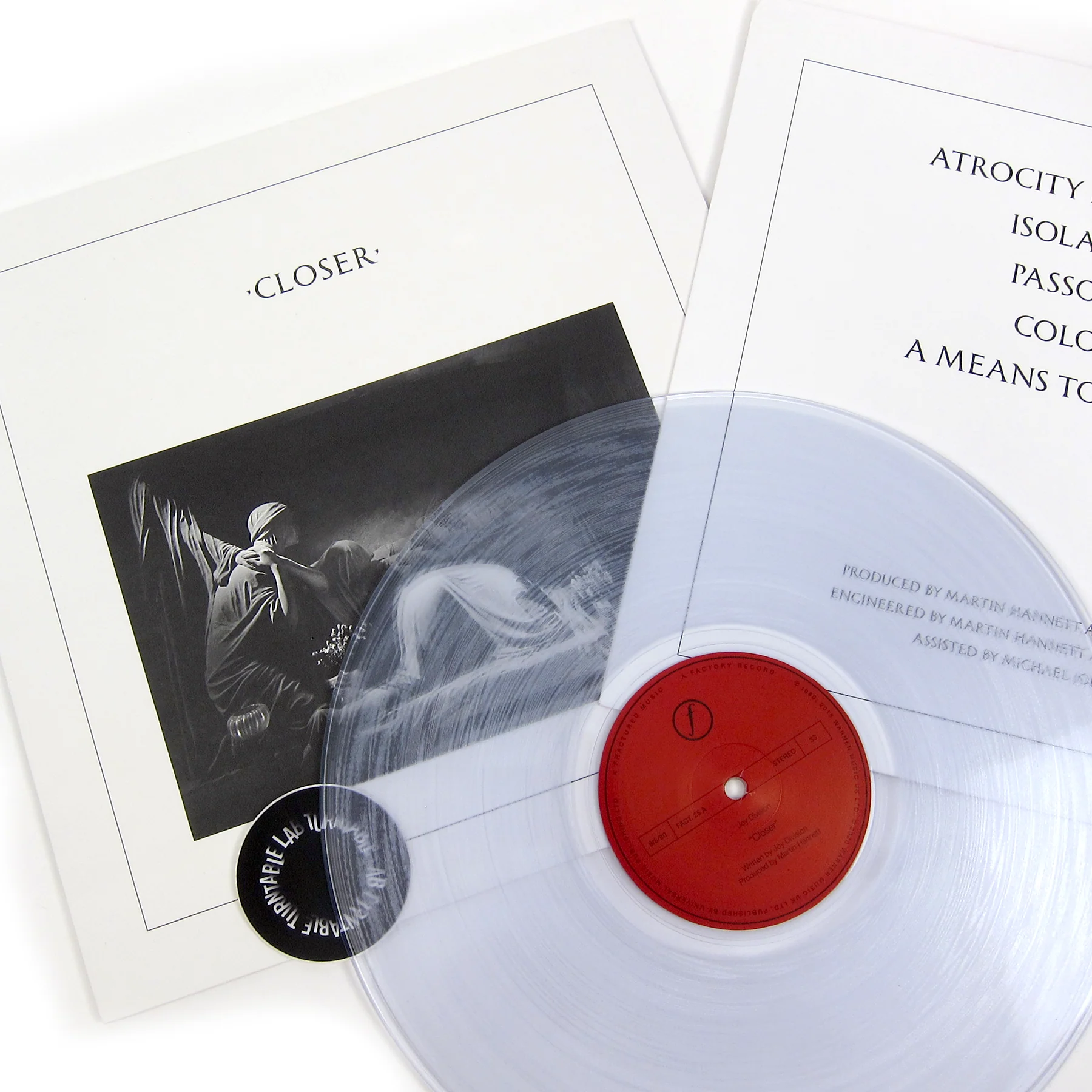 Joy Division: Closer - 40th Anniversary (180g, Clear Colored Vinyl) Vinyl LP - Image 2