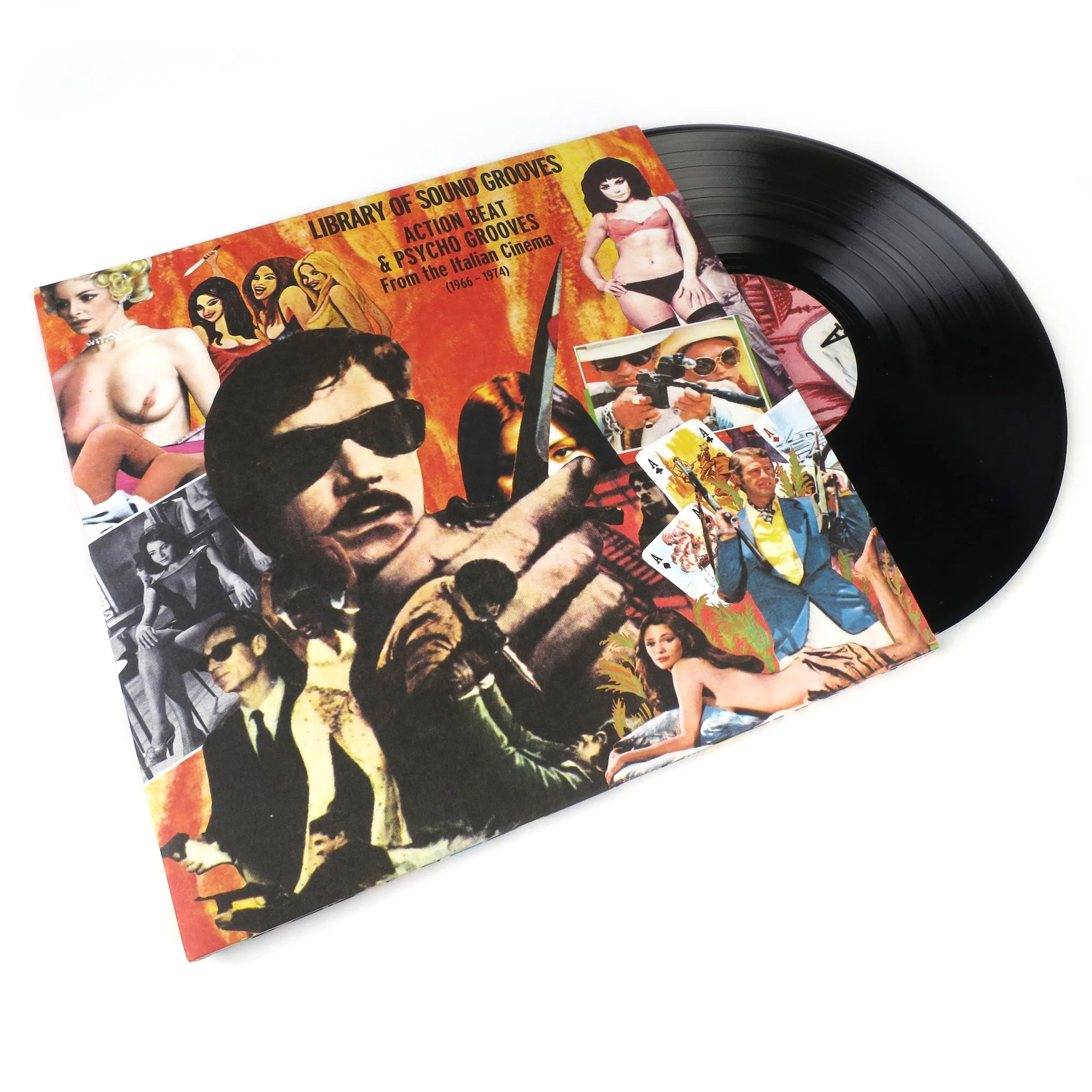 Library of Sound Grooves: Action Beat & Psycho Grooves From The Italian Cinema (1966-1974) Vinyl 2LP