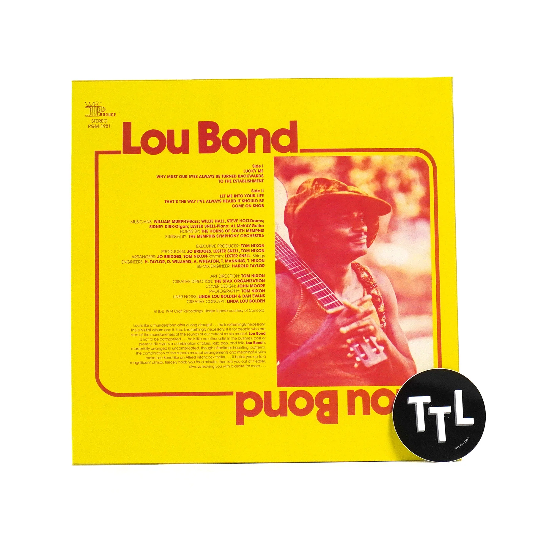 Lou Bond: Lou Bond (AAA Master) Vinyl LP - Image 2