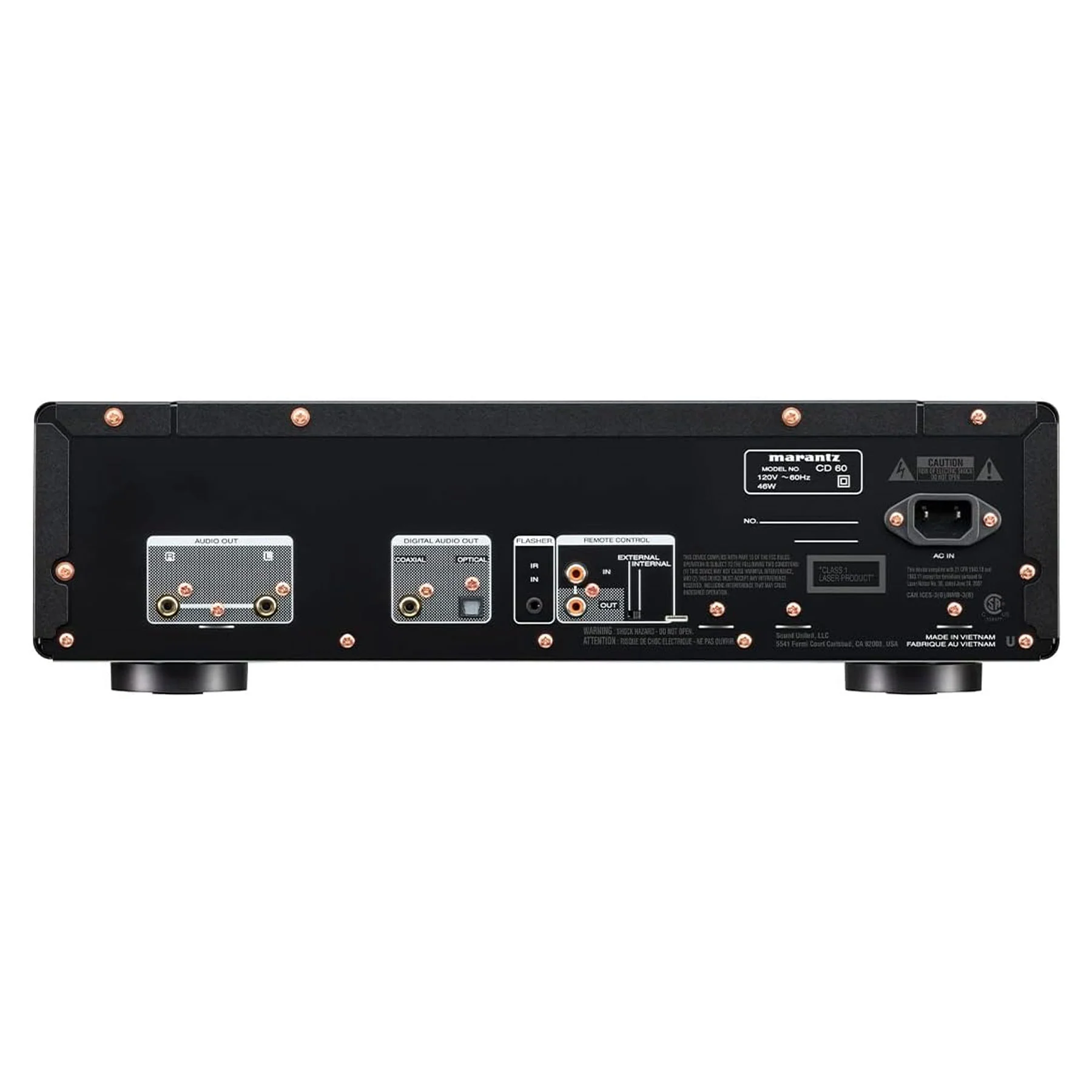 Marantz: CD60 High-Quality CD Player - Black - Image 2