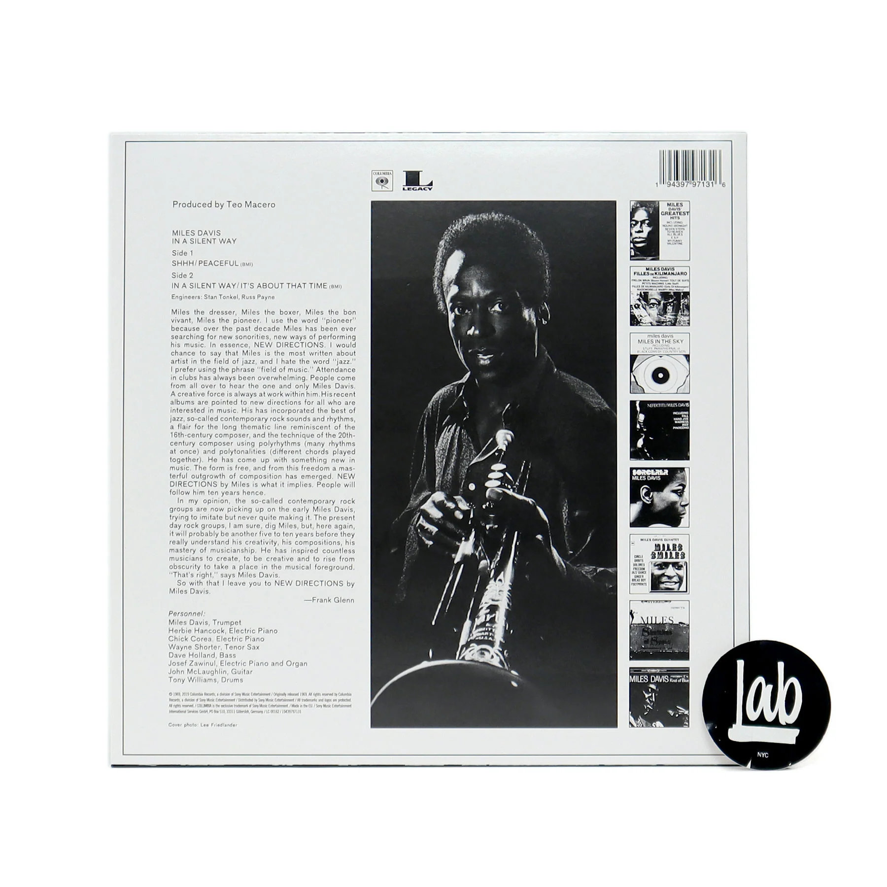 Miles Davis: In A Silent Way (Import, Colored Vinyl) Vinyl LP - Image 3