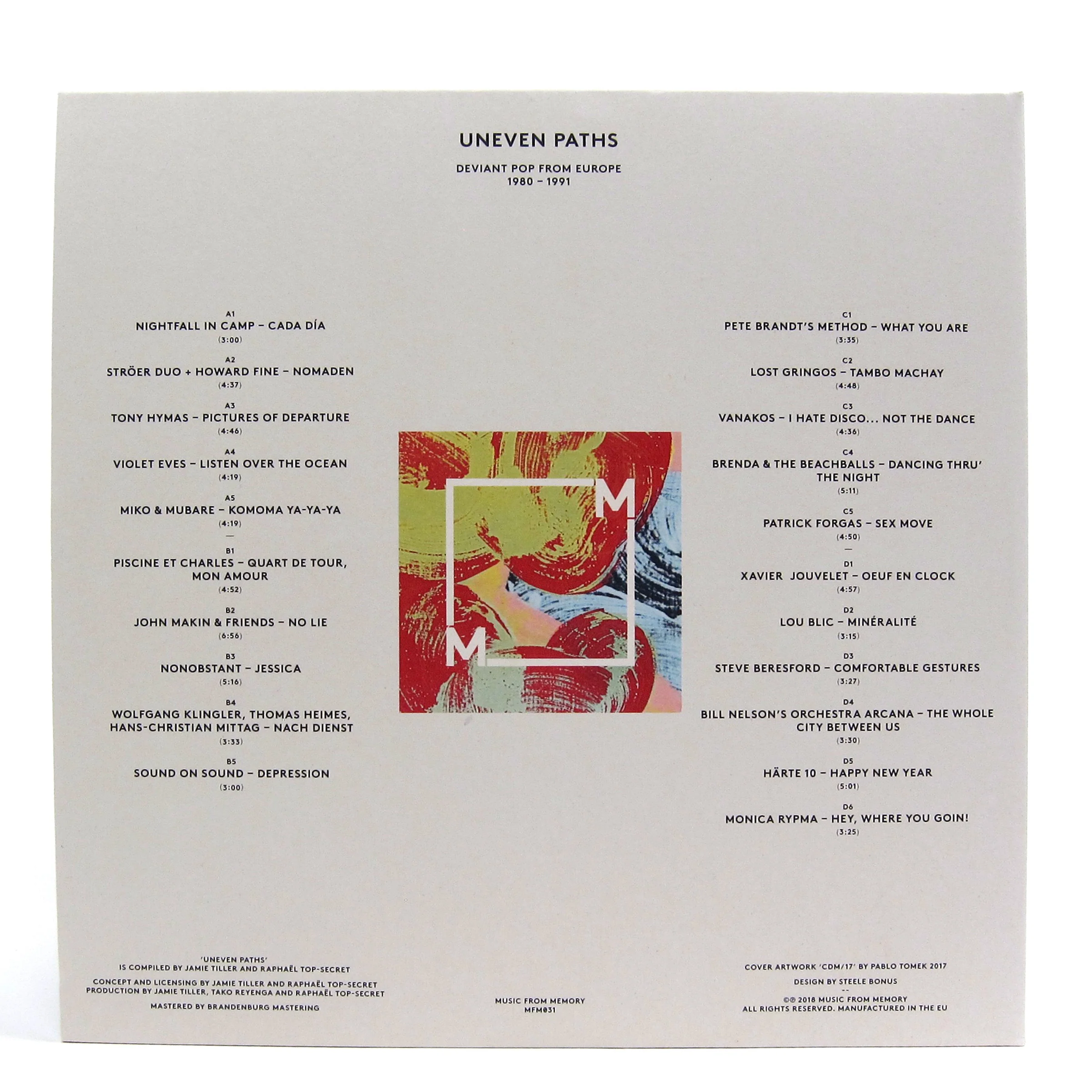 Music From Memory: Uneven Paths - Deviant Pop From Europe 1980-91 Vinyl 2LP - Image 2