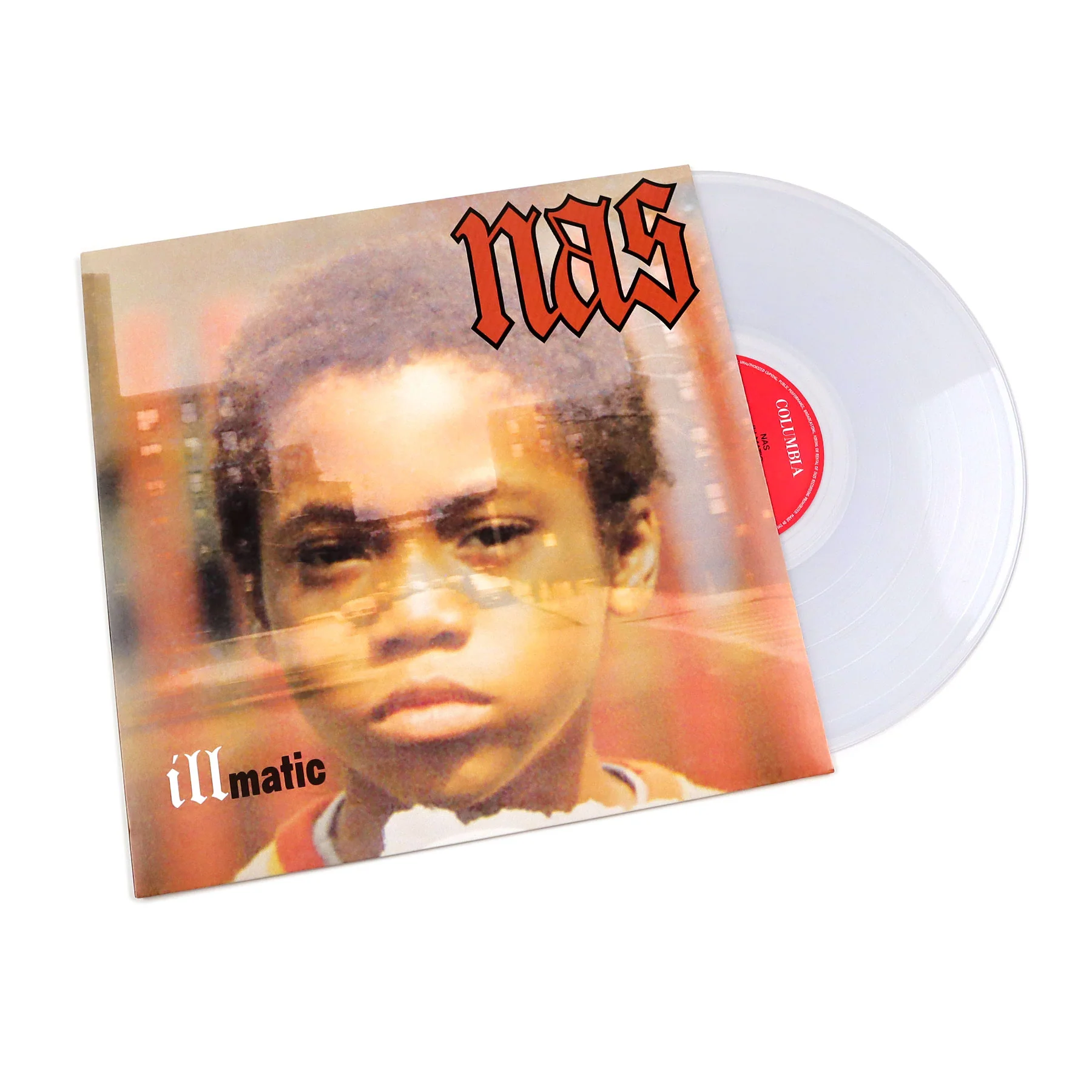 Nas: Illmatic (Clear Colored Vinyl, UK Import) Vinyl LP