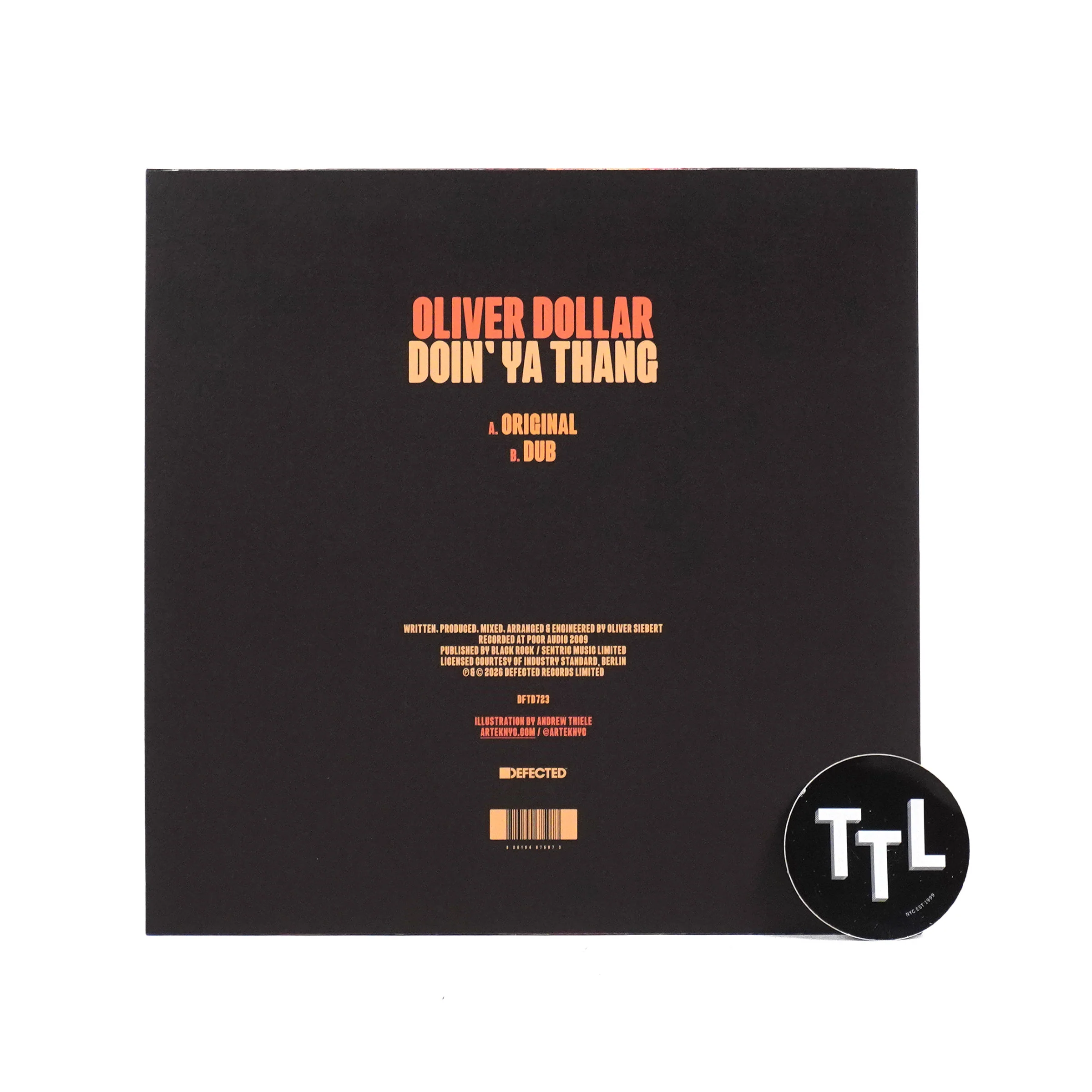 Oliver Dollar: Doin’ Ya Thang (Import) Vinyl 12" - Image 2