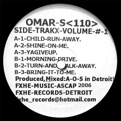 Omar-S: Side-Trakx-Volume #1 Vinyl EP