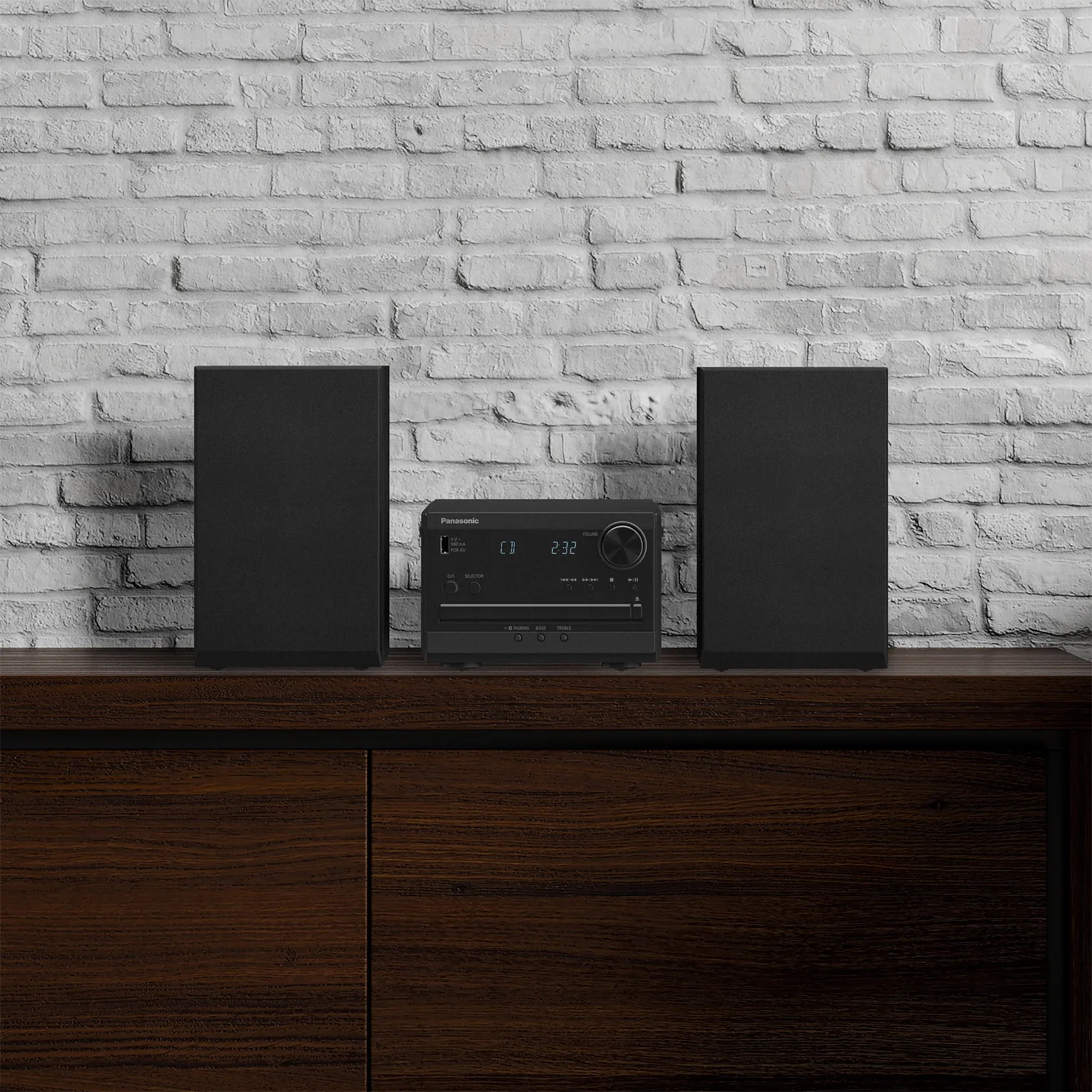 Panasonic: SC-PM270PP-K Stereo System (CD Player, Bluetooth, FM Radio) - Image 2