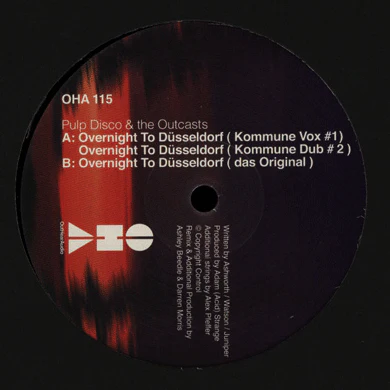 Pulp Disco & The Outcasts: Overnight To Dusseldorf (Ashley Beedle) 12"