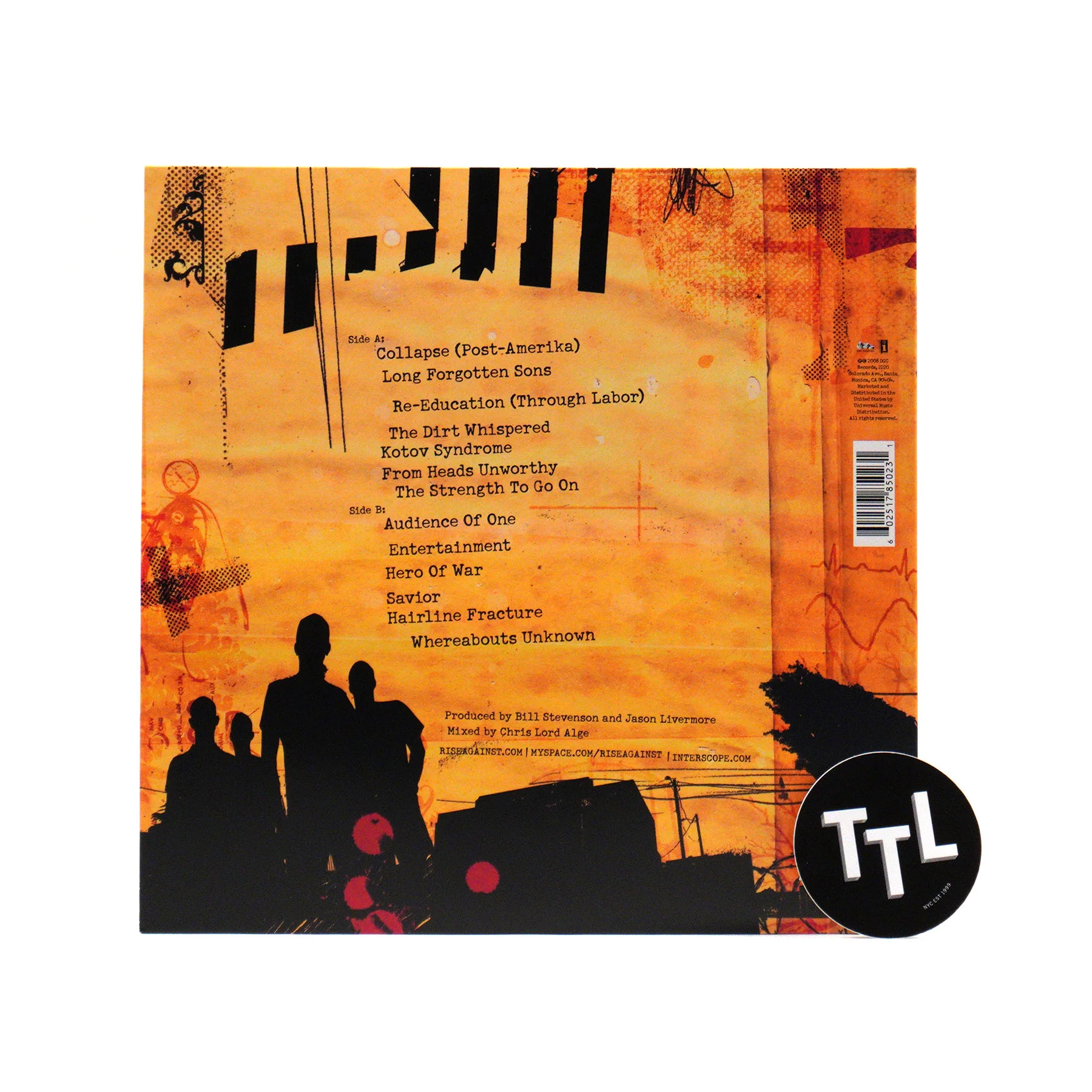 Rise Against: Appeal To Reason Vinyl LP - Image 3