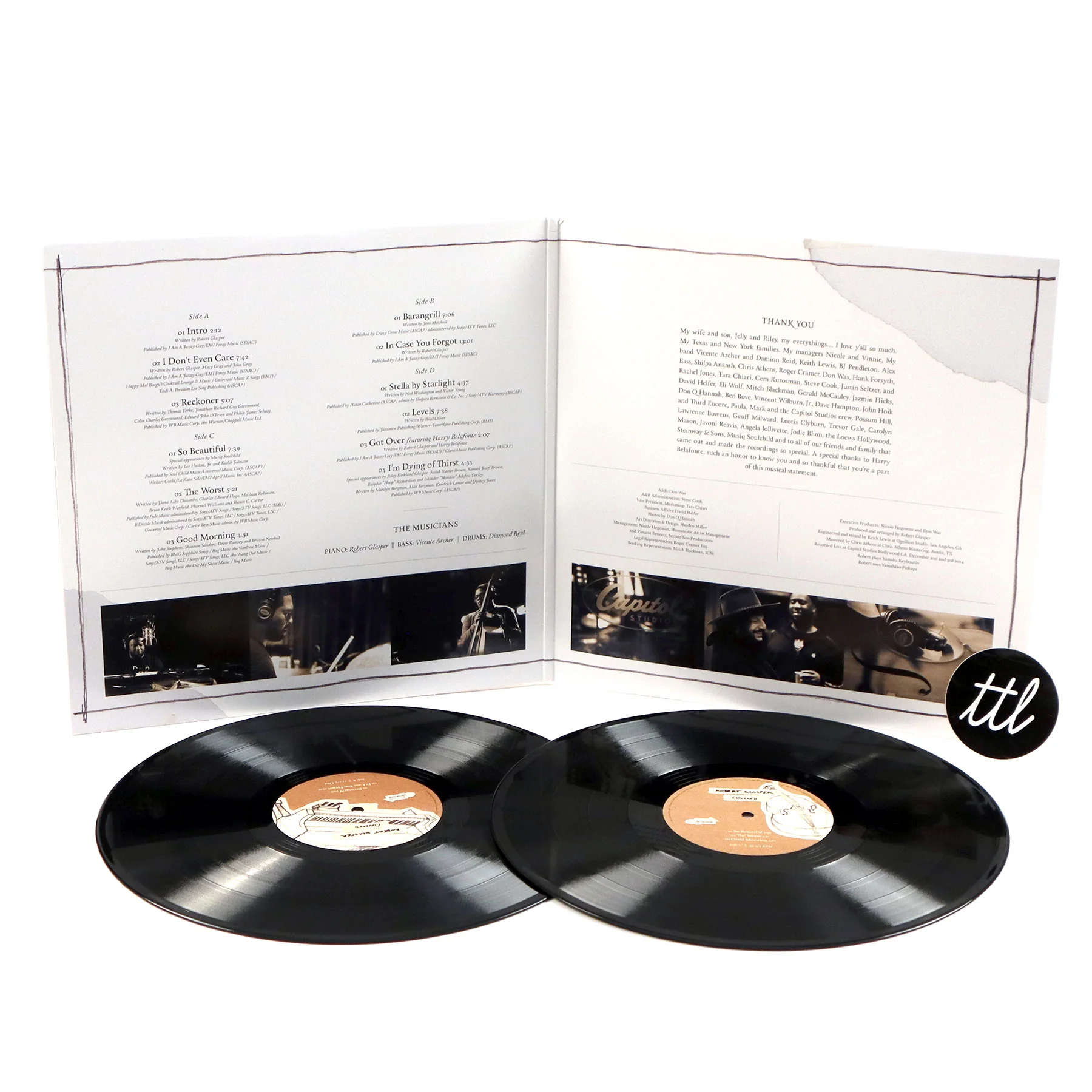 Robert Glasper: Covered (Recorded Live At Capitol Studios) Vinyl 2LP - Image 2