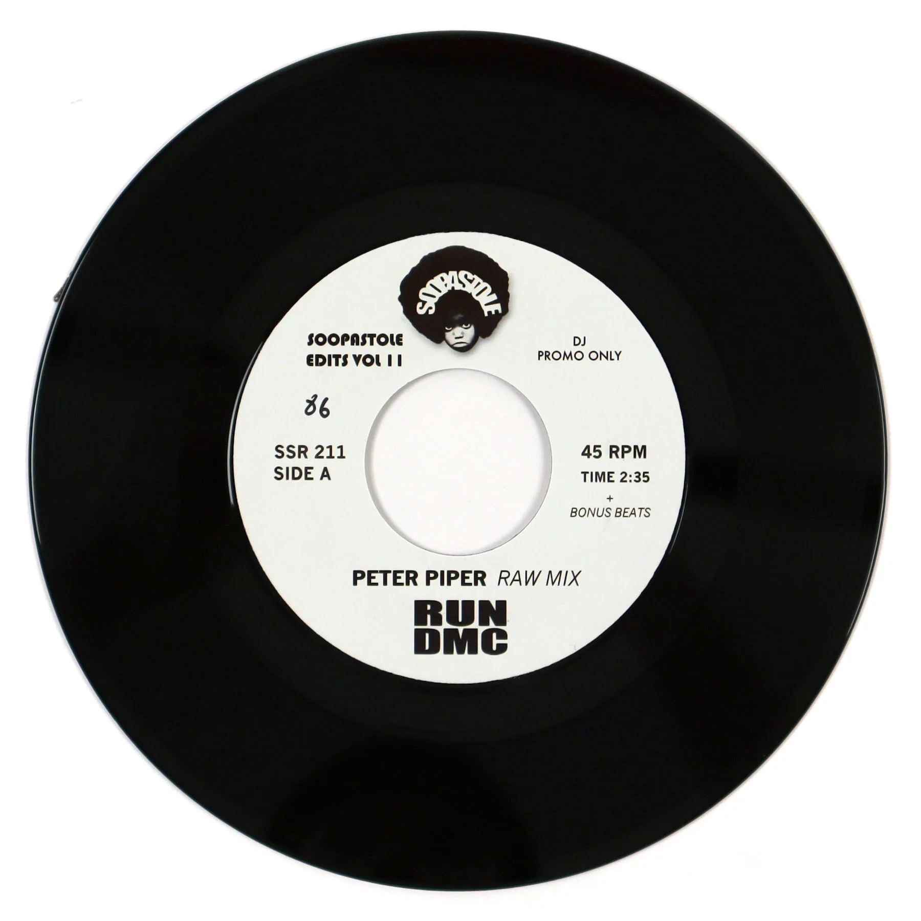 Run DMC: Peter Piper (Soopastole Edits) Vinyl 7"