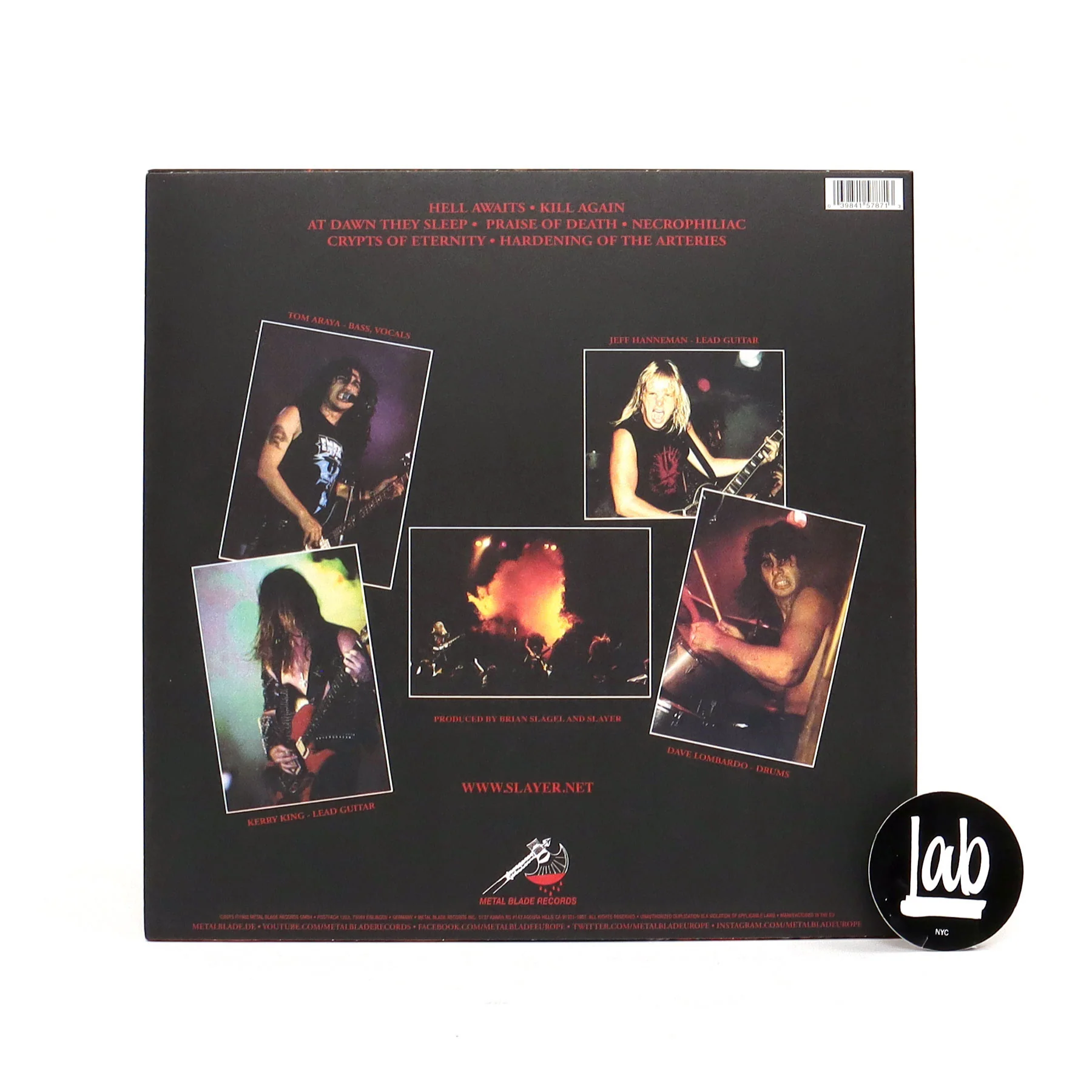 Slayer: Hell Awaits (Red Marbled Colored Vinyl) Vinyl LP - Image 4