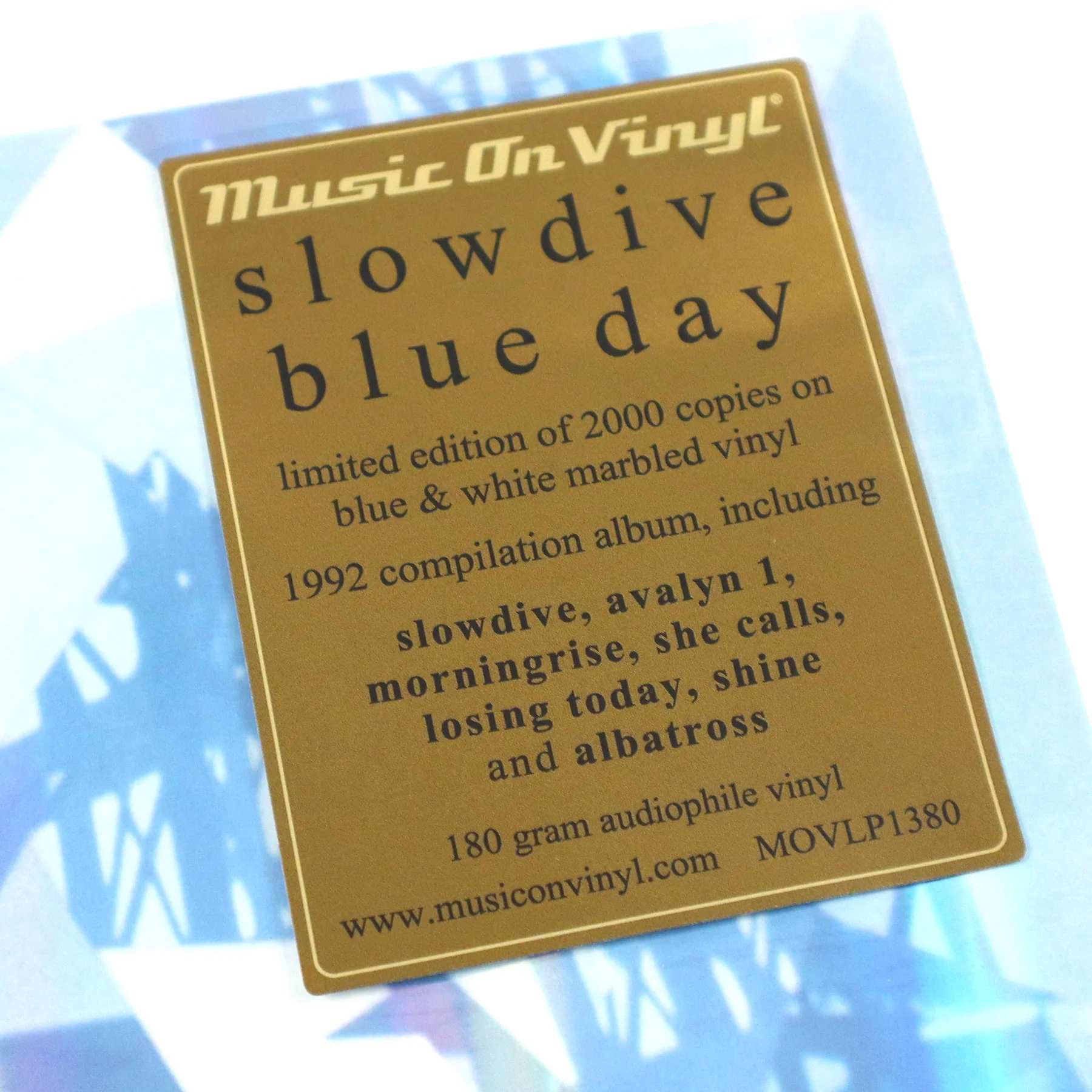 Slowdive: Blue Day (180g, Blue & White Marble Colored Vinyl) Vinyl LP - Image 4