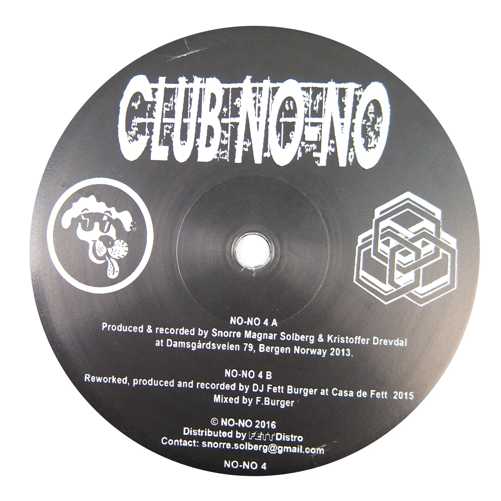 Snorre Magnar Solberg & Kristoffer Drevdal: No-No 4 (DJ Fett Burger) Vinyl 12"
