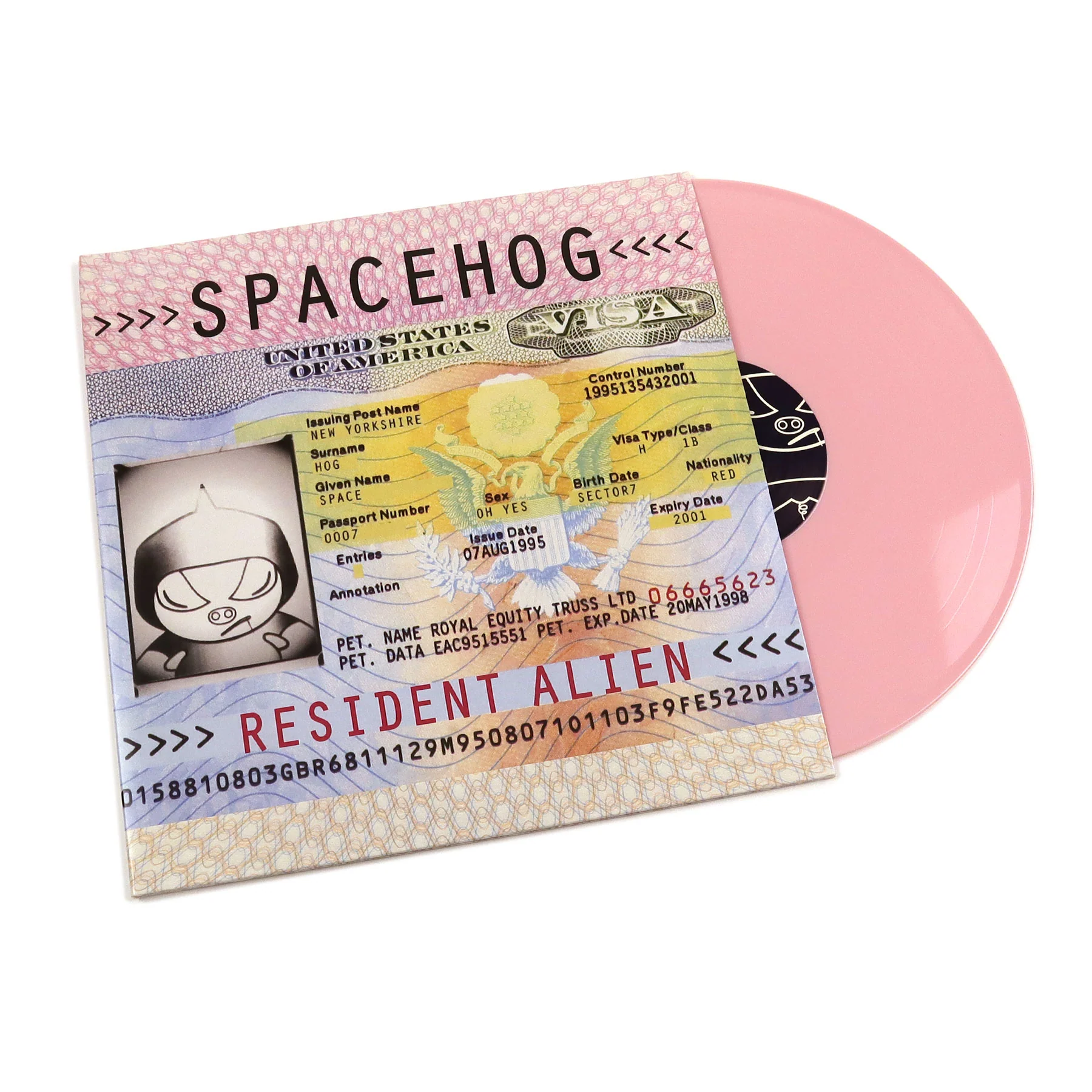 Spacehog: Resident Alien (Pink Colored Vinyl) Vinyl 2LP