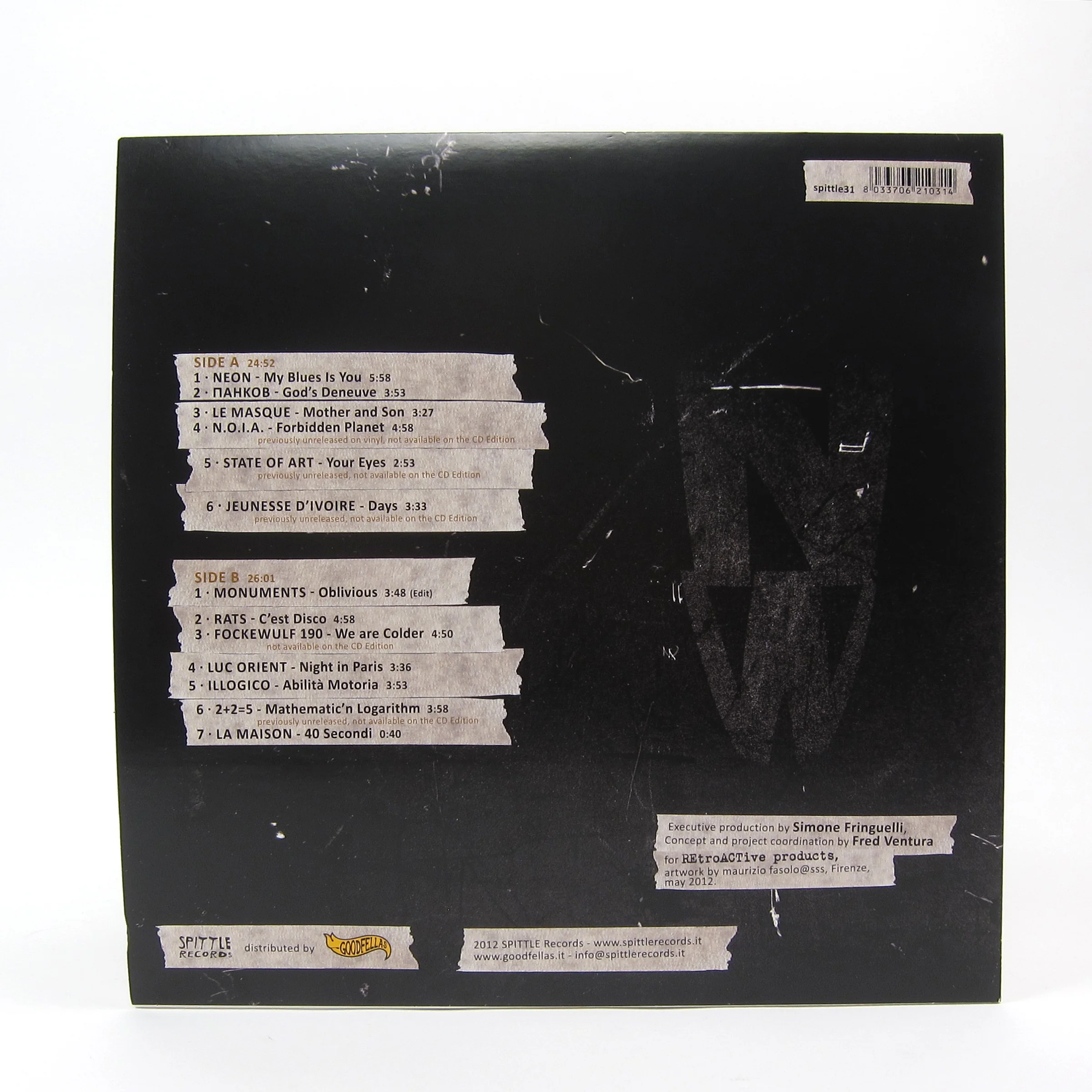 Spittle Records: Italia New Wave Vinyl LP - Image 3