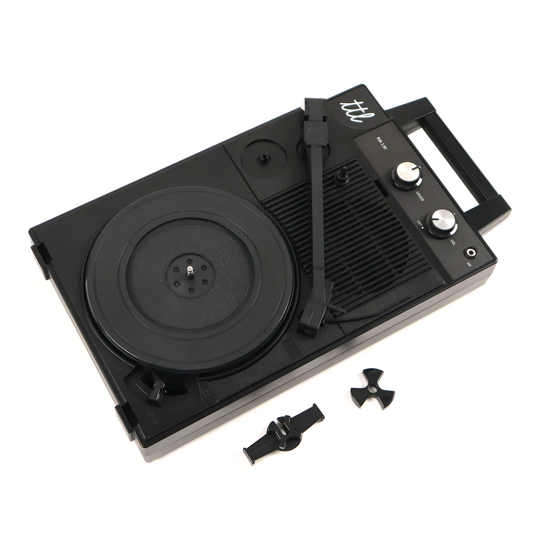 Stokyo: RM-1.ttl Record Mate Portable Turntable - Black / Turntable Lab Edition (RM-1B / GP-N3R) - Image 2