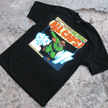 Stones Throw: Madvillain All Caps Shirt - Black - Image 2