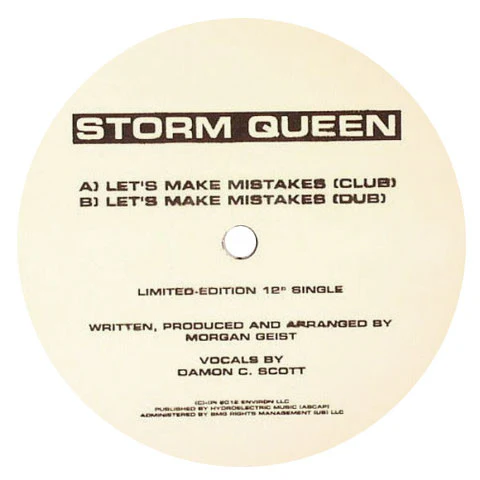 Storm Queen: Let's Make Mistakes Vinyl 12"