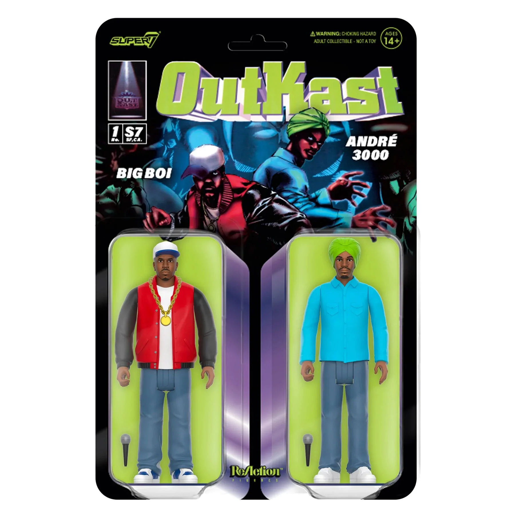 Super7: Outkast ATLiens Wave 1 ReAction Toy Figures