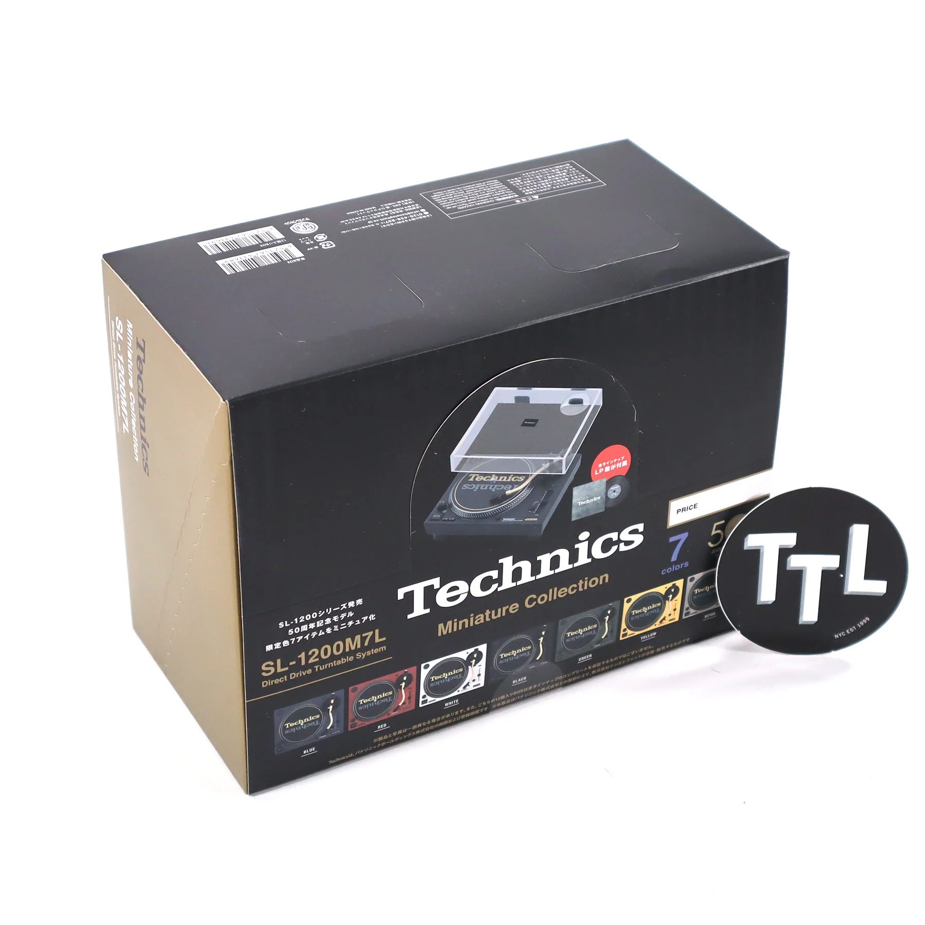 Technics: Miniature Collection SL-1200M7L Replica Toy Model - 12 Unit Blind Box Case